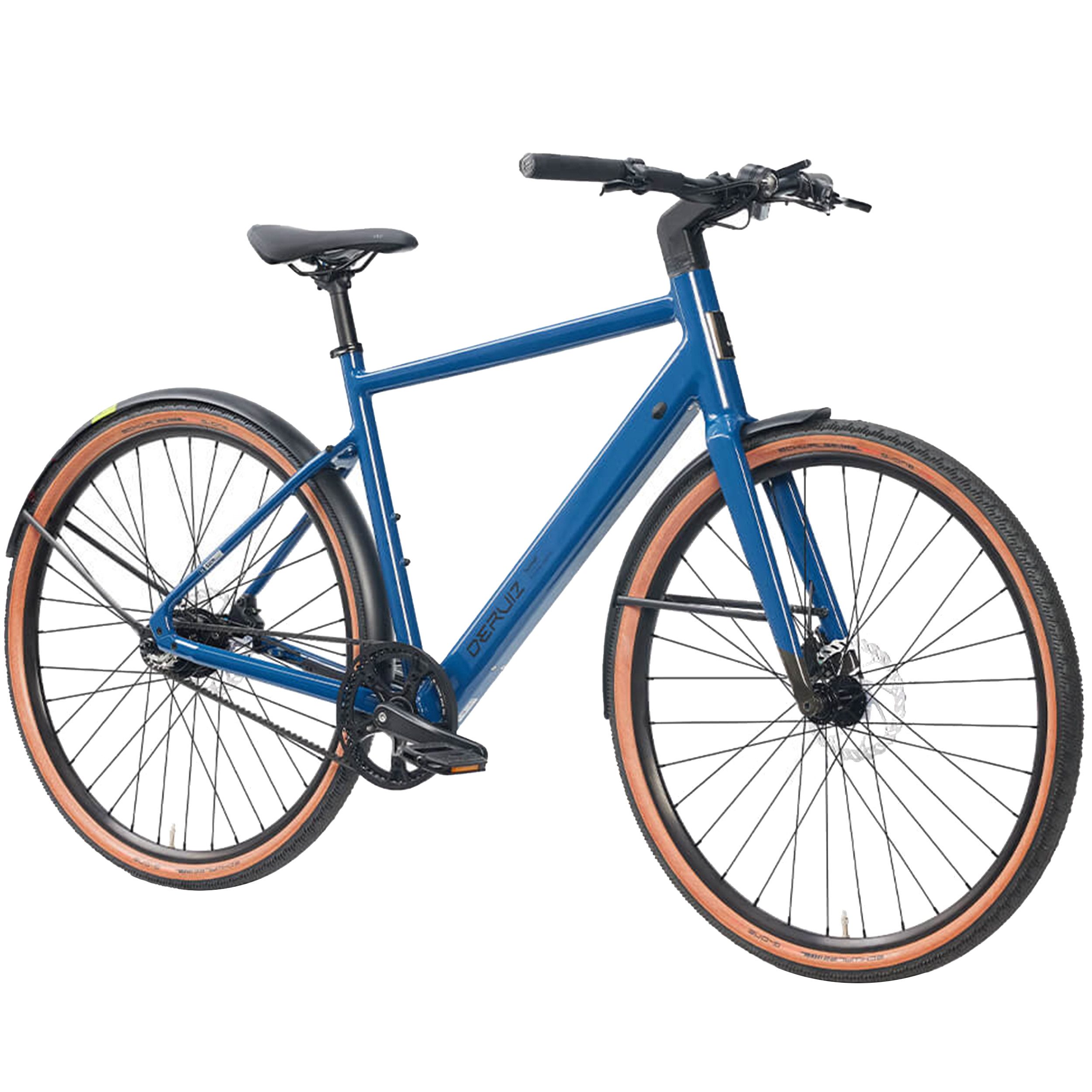 DERUIZ E-Bike Cityrad 2025 Turmali 48.5&52&58cm Ebike sale für Damen und Herren, 1 Gang, Heckmotor, 360 Wh, 36v großer Kapazität, nur 18,5kg, Stadtetauglich