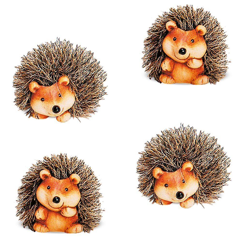 Dekofigur Igel 2 Stück Set sitzend Herbstdeko