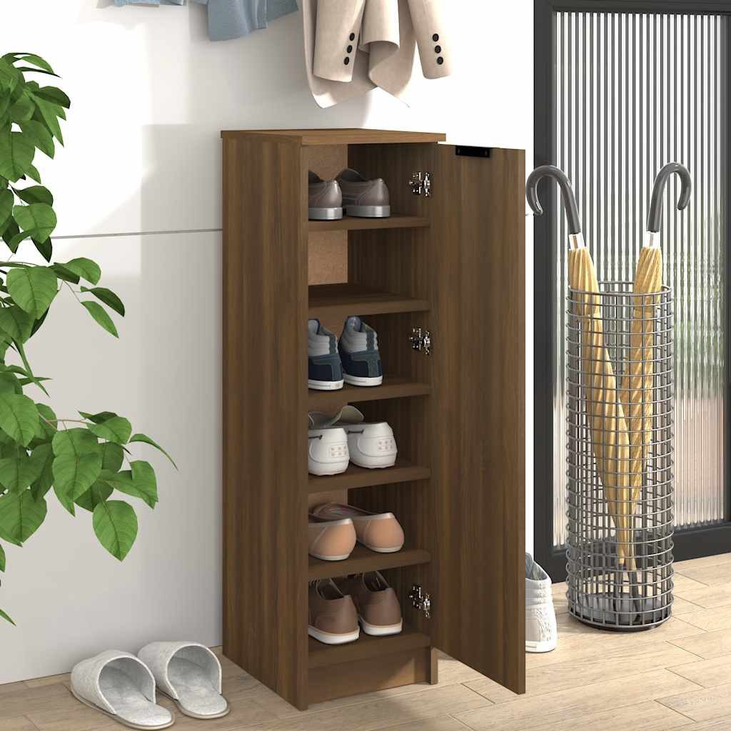 vidaXL Schuhschrank Schuhschrank Braun Eichen-Optik 30x35x100 günstig online kaufen