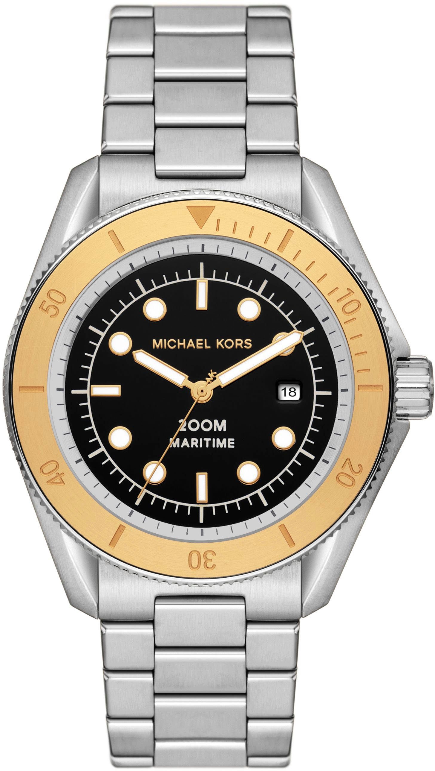 MICHAEL KORS Quarzuhr MARITIME MK9161, Armbanduhr, Damenuhr, Herrenuhr, Edelstahlarmband, analog