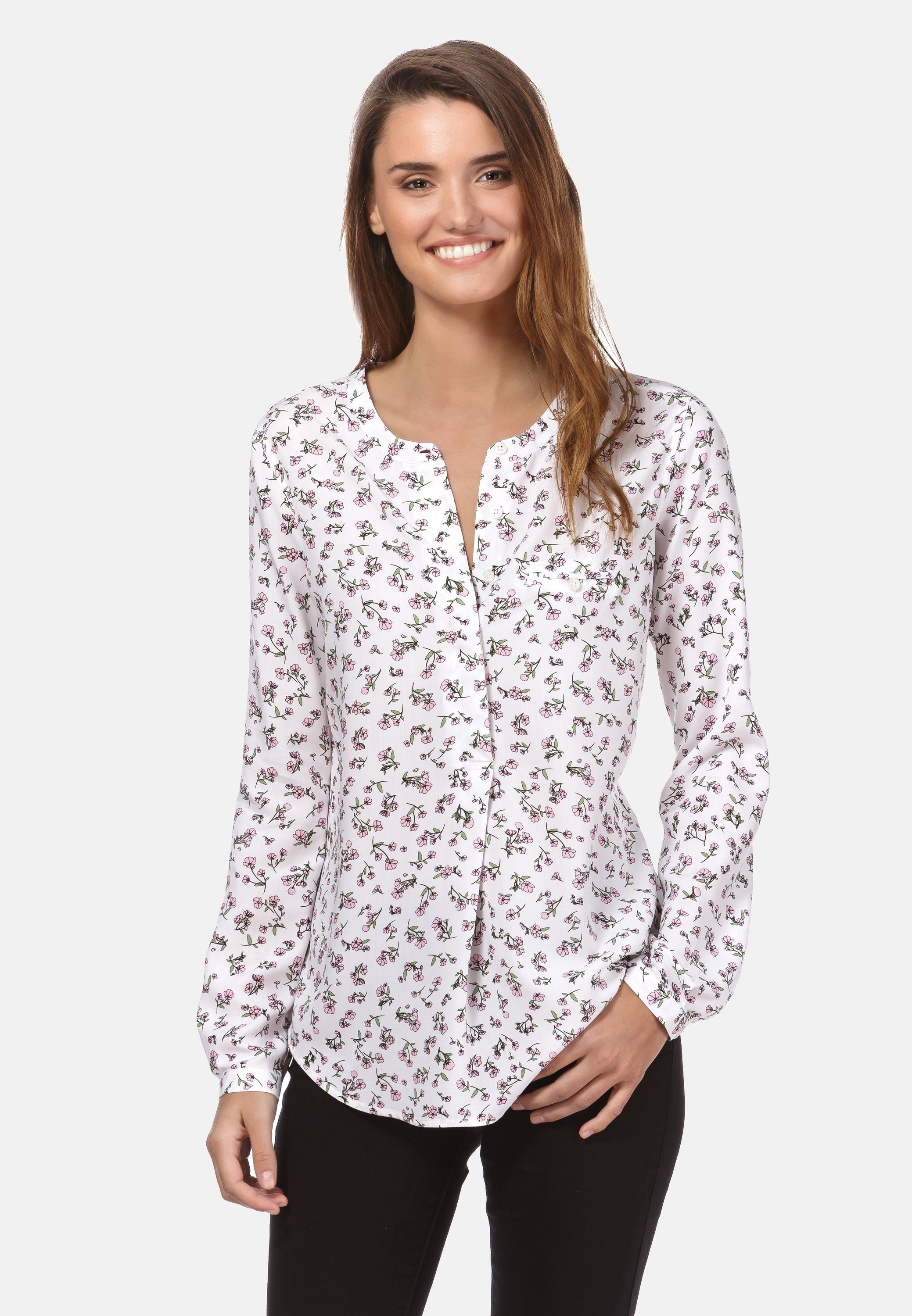 Vincenzo Boretti Klassische Bluse leicht tailliert