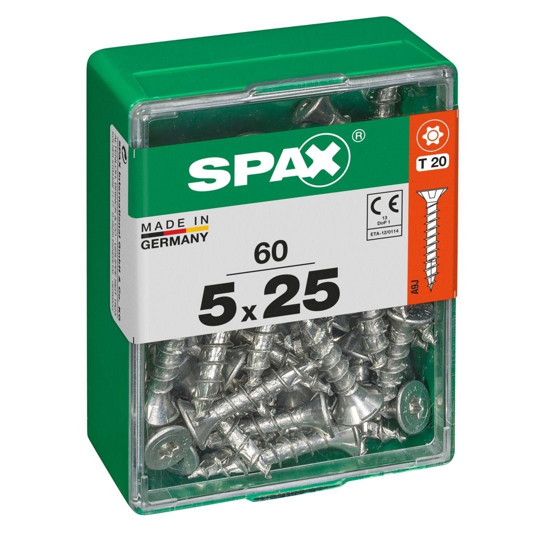 mm TX Holzbauschraube 5.0 SPAX - Spax x 60 Universalschrauben 20 25