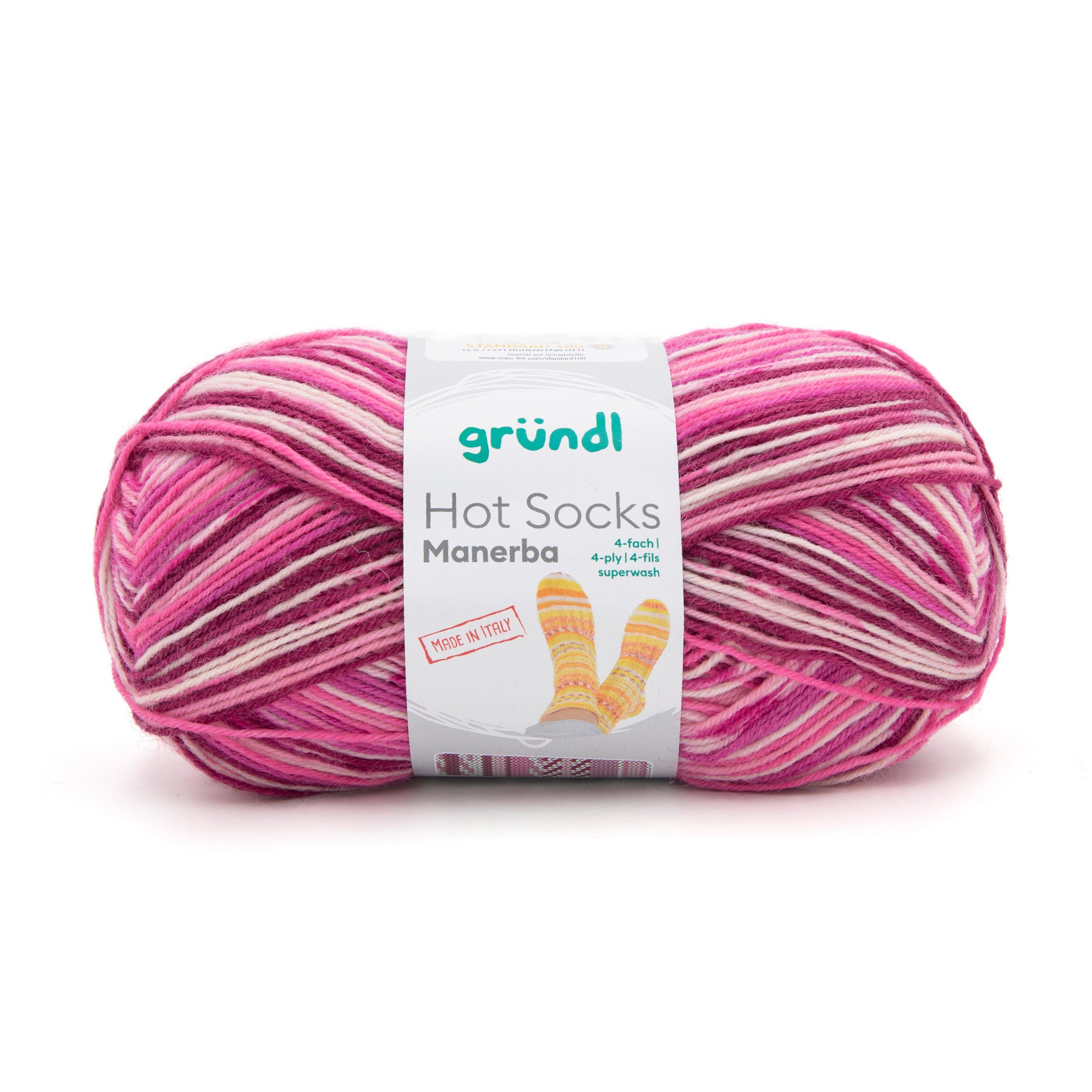 Gründl Hot Socks Manerba Häkelwolle, 4-fach 100 g