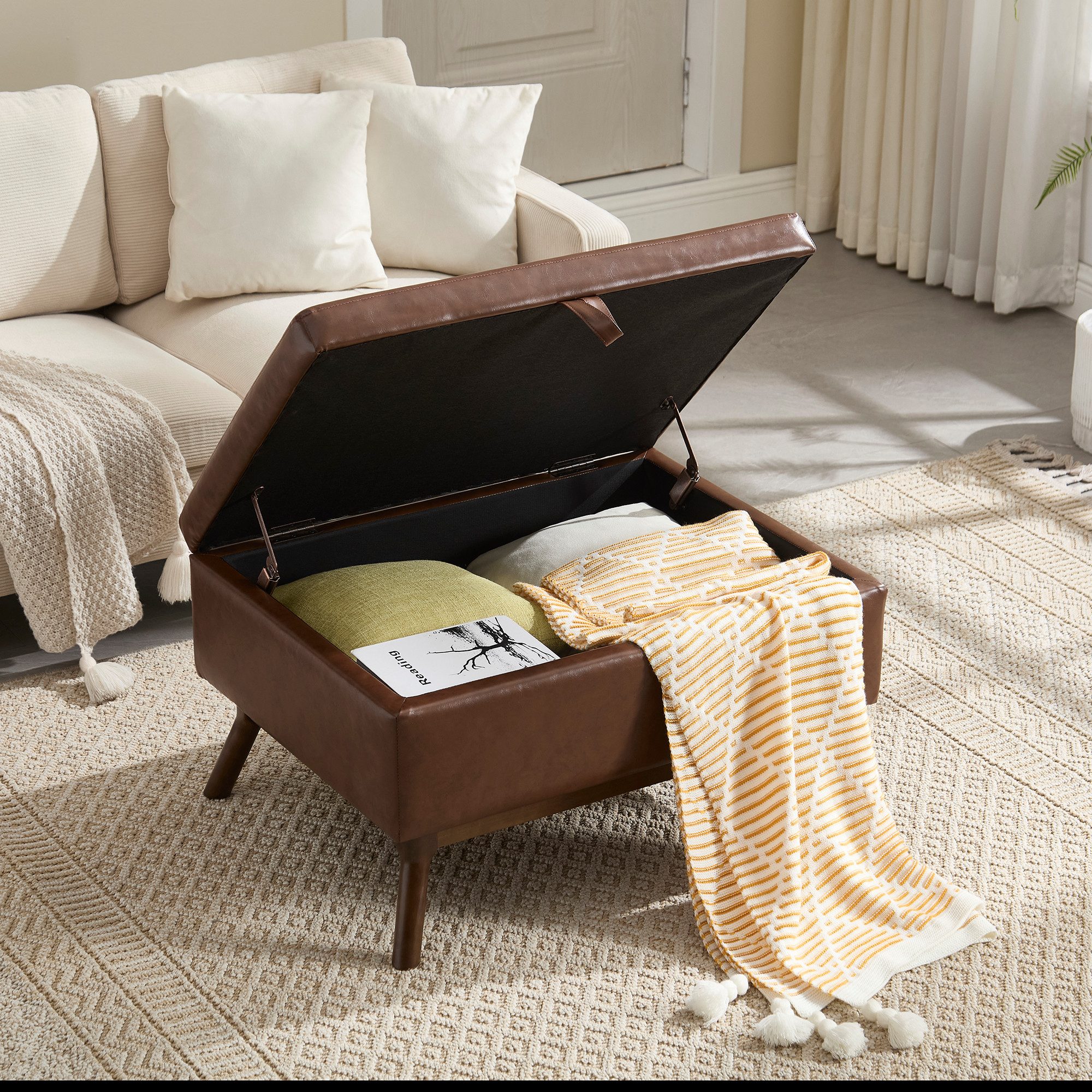 REDOM Schuhbank Hocker mit Stauraum (Handgefertigt & Praktischer Stauraum m günstig online kaufen