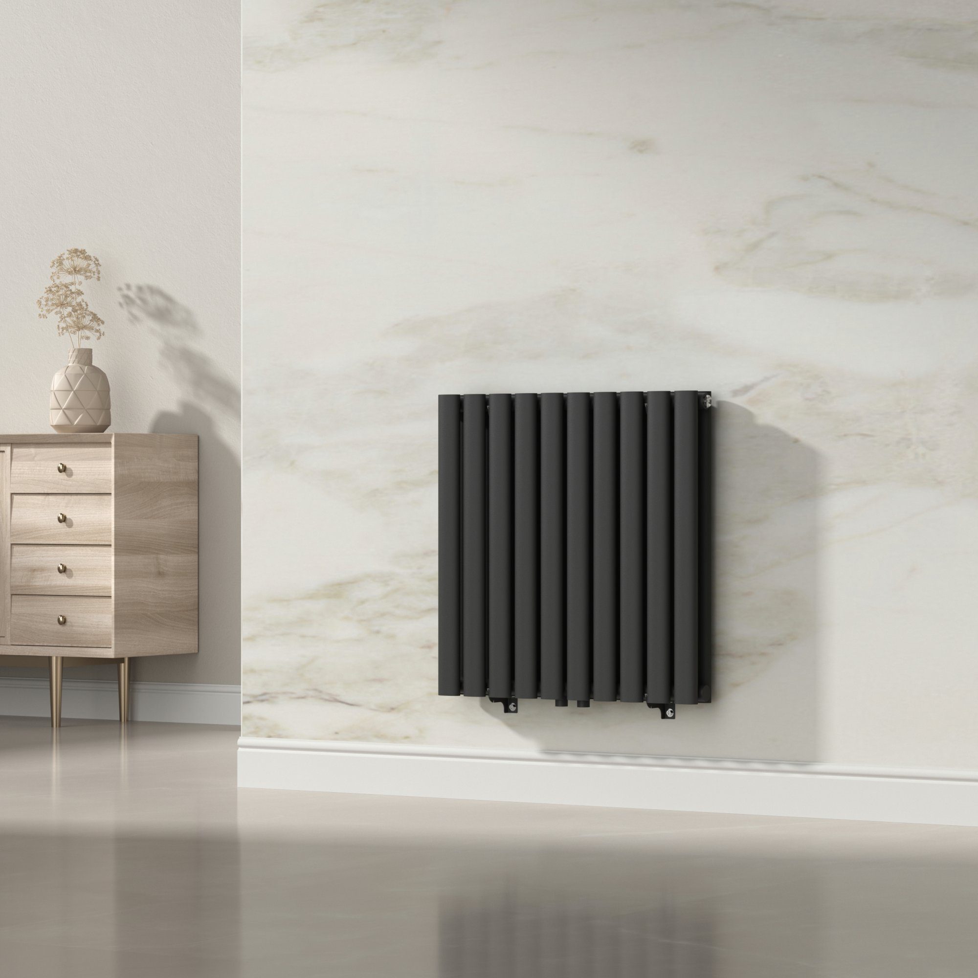 neu.haus Designheizkörper, »Nore« Röhrenheizkörper 60x60cm Doppellagig günstig online kaufen