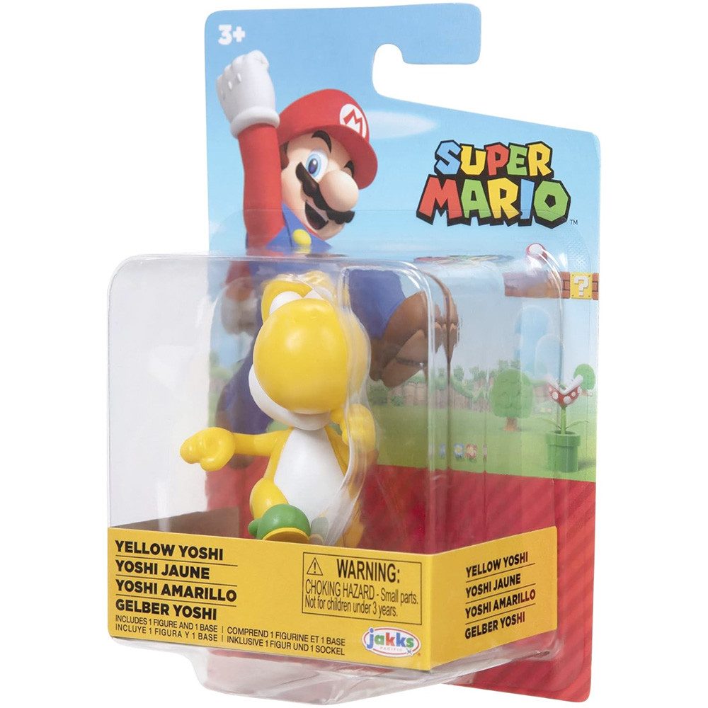 Super Mario Actionfigur Nintendo Super Mario Figur Running Yellow Yoshi, 6,5 cm