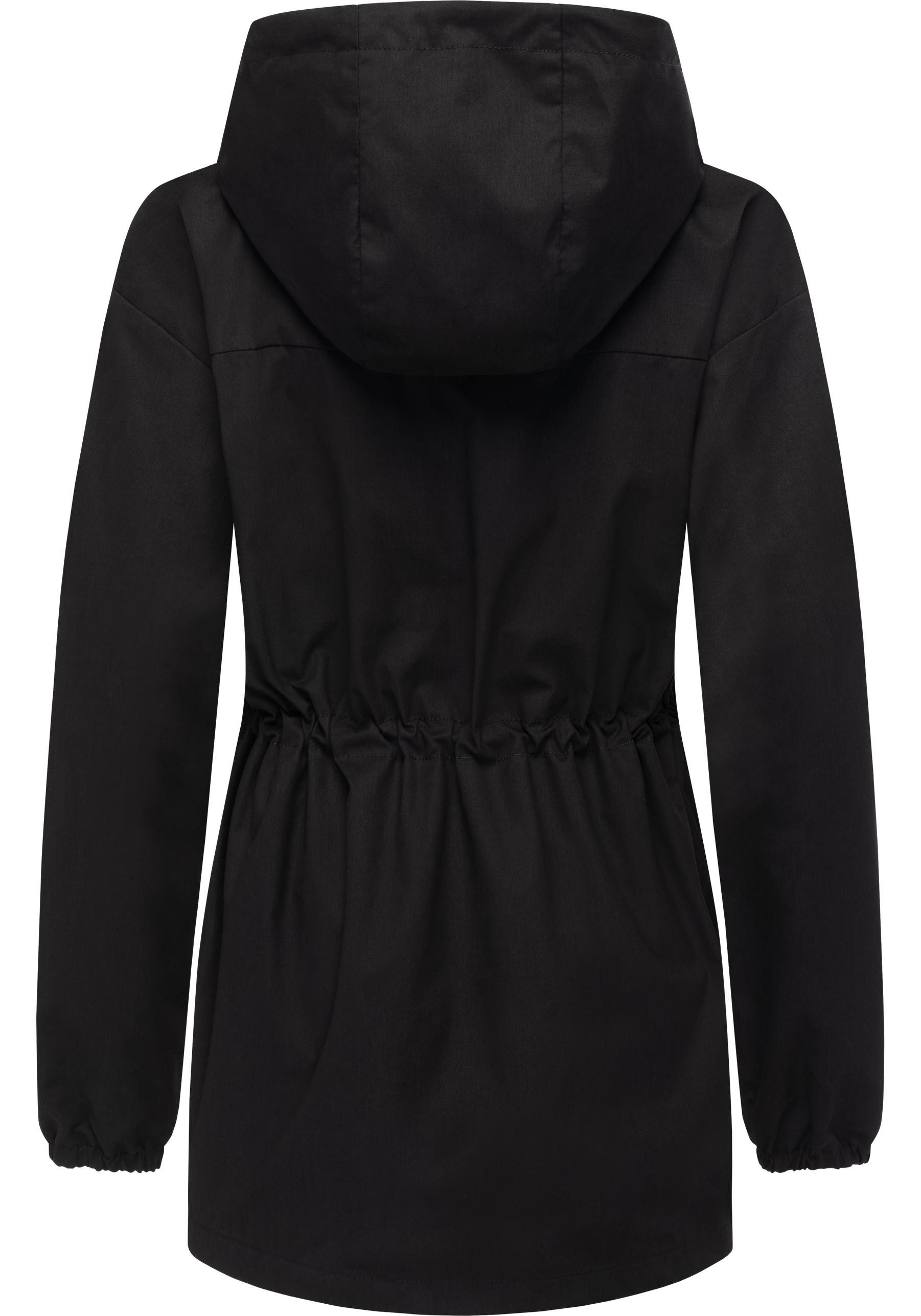 Ragwear Outdoorjacke Monadissimo B Leichte Kapuzenjacke mit Taillenzugband – Bild 3 von 5