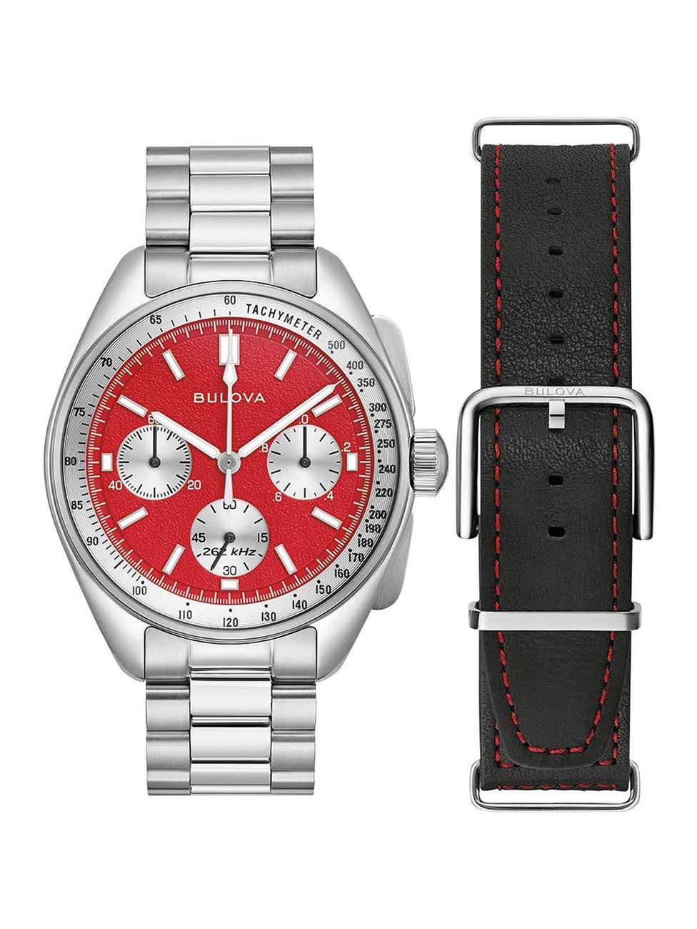 Bulova Quarzuhr Bulova 96K115 Herrenuhr Lunar Pilot Chronograph Special Set 43mm 5ATM Bulova 96K115 Herrenuhr Lunar Pilot Chronograph Special Set 43mm 5ATM