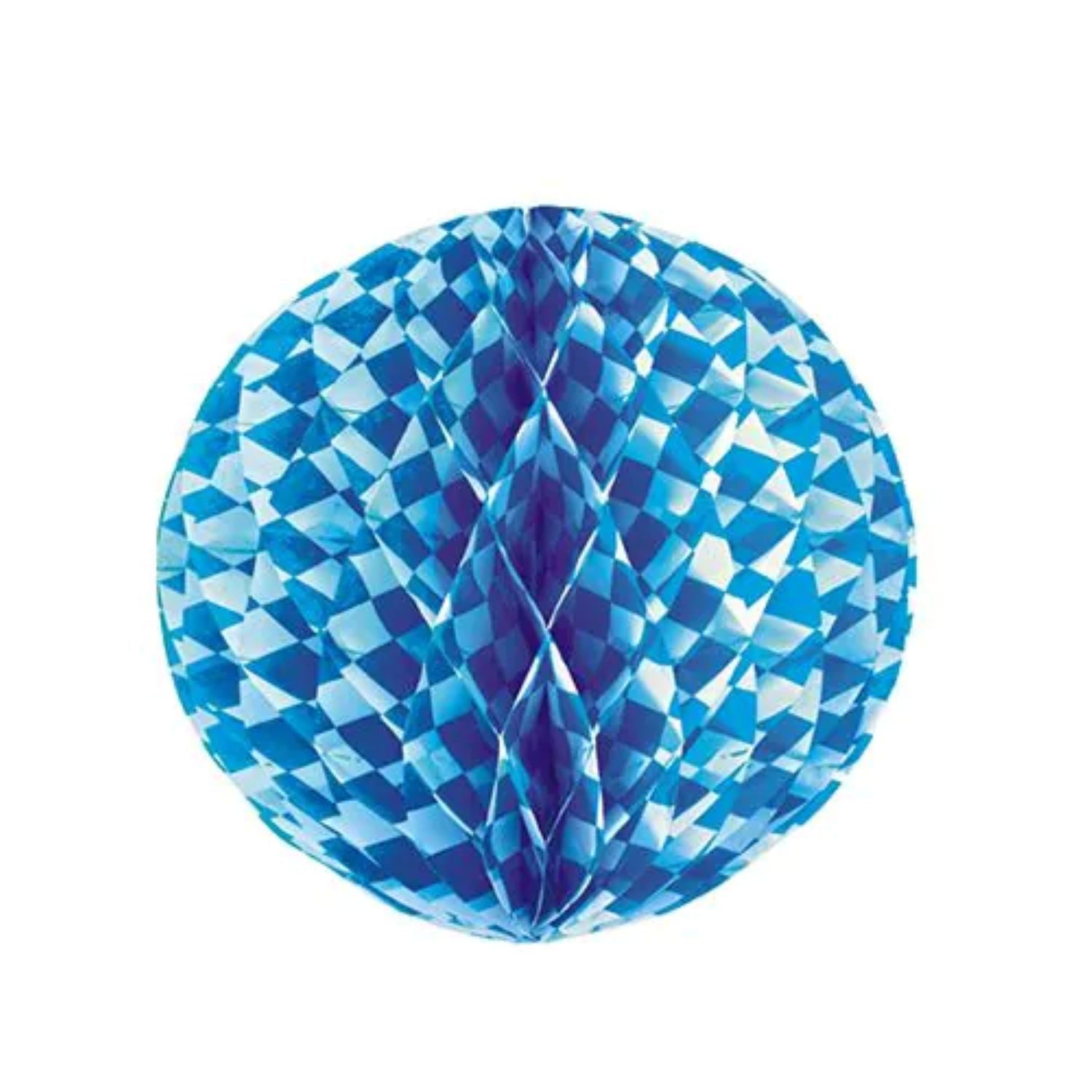 PAPSTAR GmbH Hängedekoration Wabenball 'Bayrisch Blau' Ø 30 cm, schwer entflam