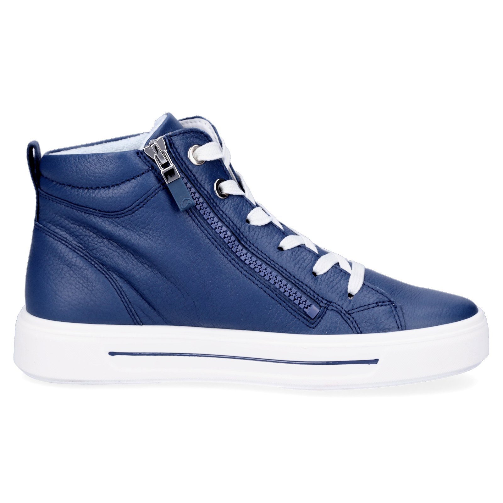 Damen Ara Sneaker Ara blau Sneaker High Leder blau 048006