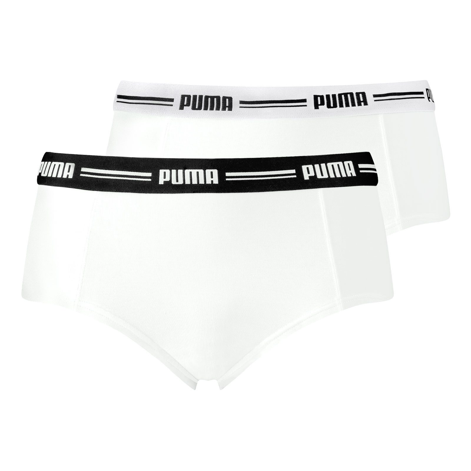 PUMA Panty Mini Shorts (2-St., 2er Set) mit umlaufendem Markenschriftzug am günstig online kaufen