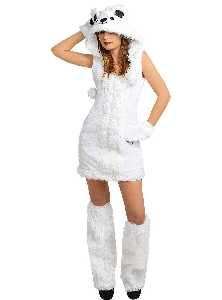 Metamorph Kostüm Polarbär Kostüm - Eisbär für Fasching Halloween, So sieht das Sommerfell eines Eisbären aus!