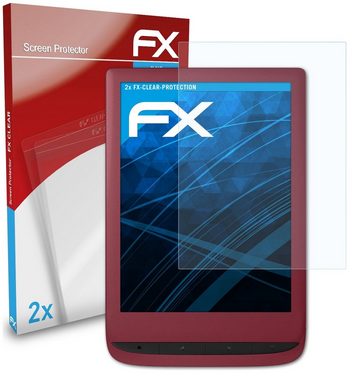 atFoliX Schutzfolie Displayschutz für PocketBook Touch Lux 5, (2 Folien), Ultraklar und hartbeschichtet