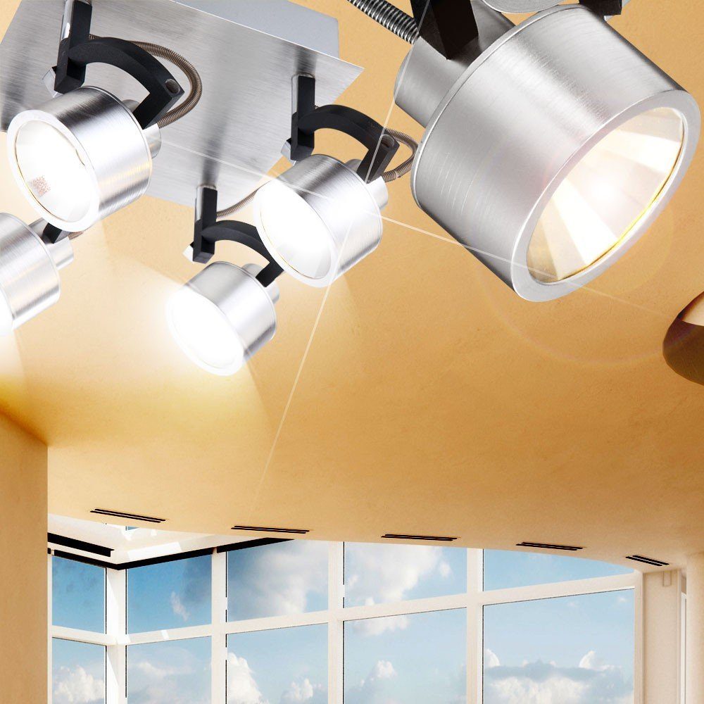 Spot Decken etc-shop Beleuchtung fest 20 LED-Leuchtmittel LED Lampe Deckenspot, beweglich LED Warmweiß, Strahler verbaut, Watt Leuchte
