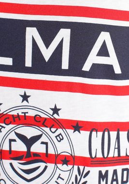 DELMAO Print-Shirt mit sportivem großen Marken-Logodruck - NEUE MARKE!