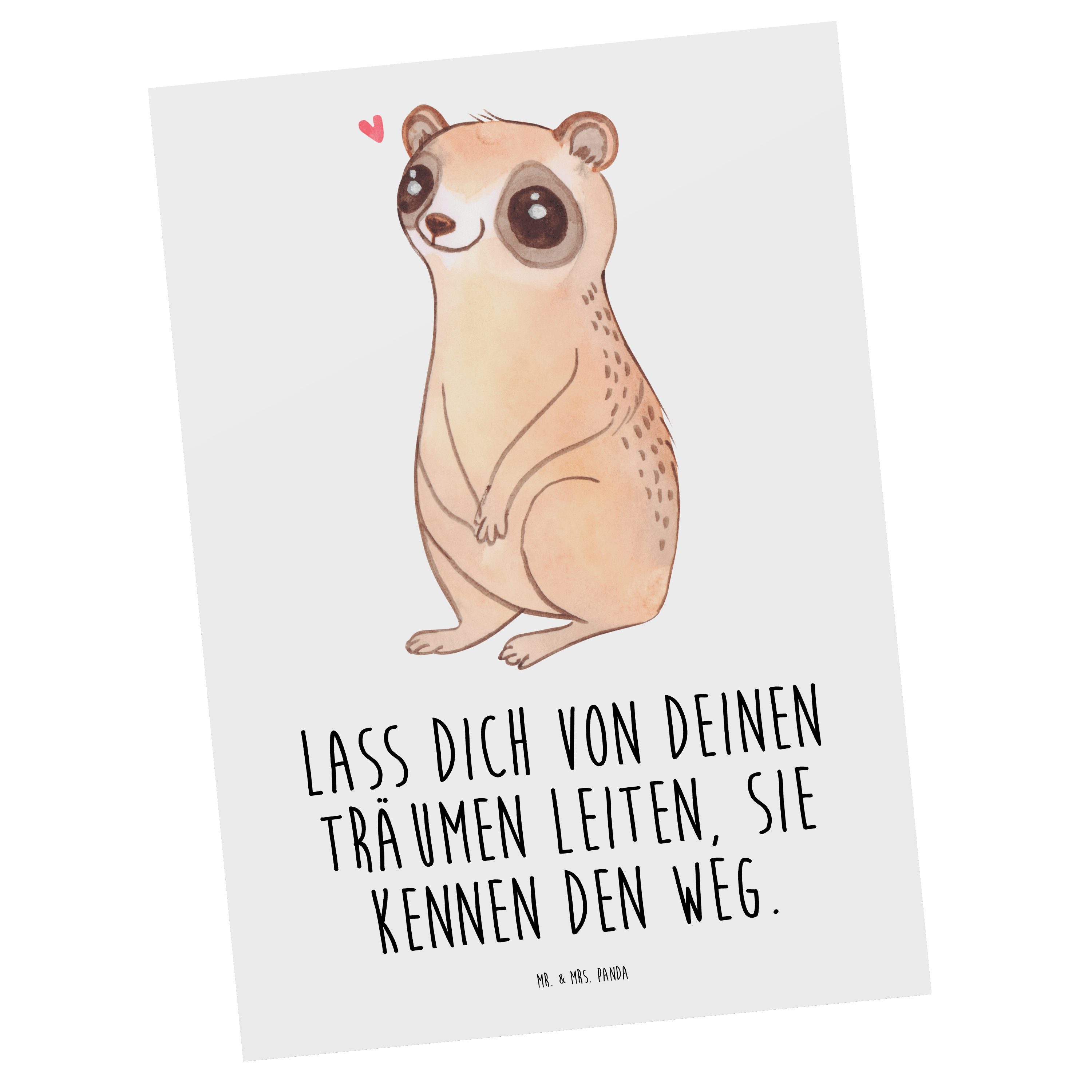 Panda Mr. - Karte, Glücklich Postkarte Mrs. Weiß Sprüche, & Geschenk, lustige - Plumplori Ansich