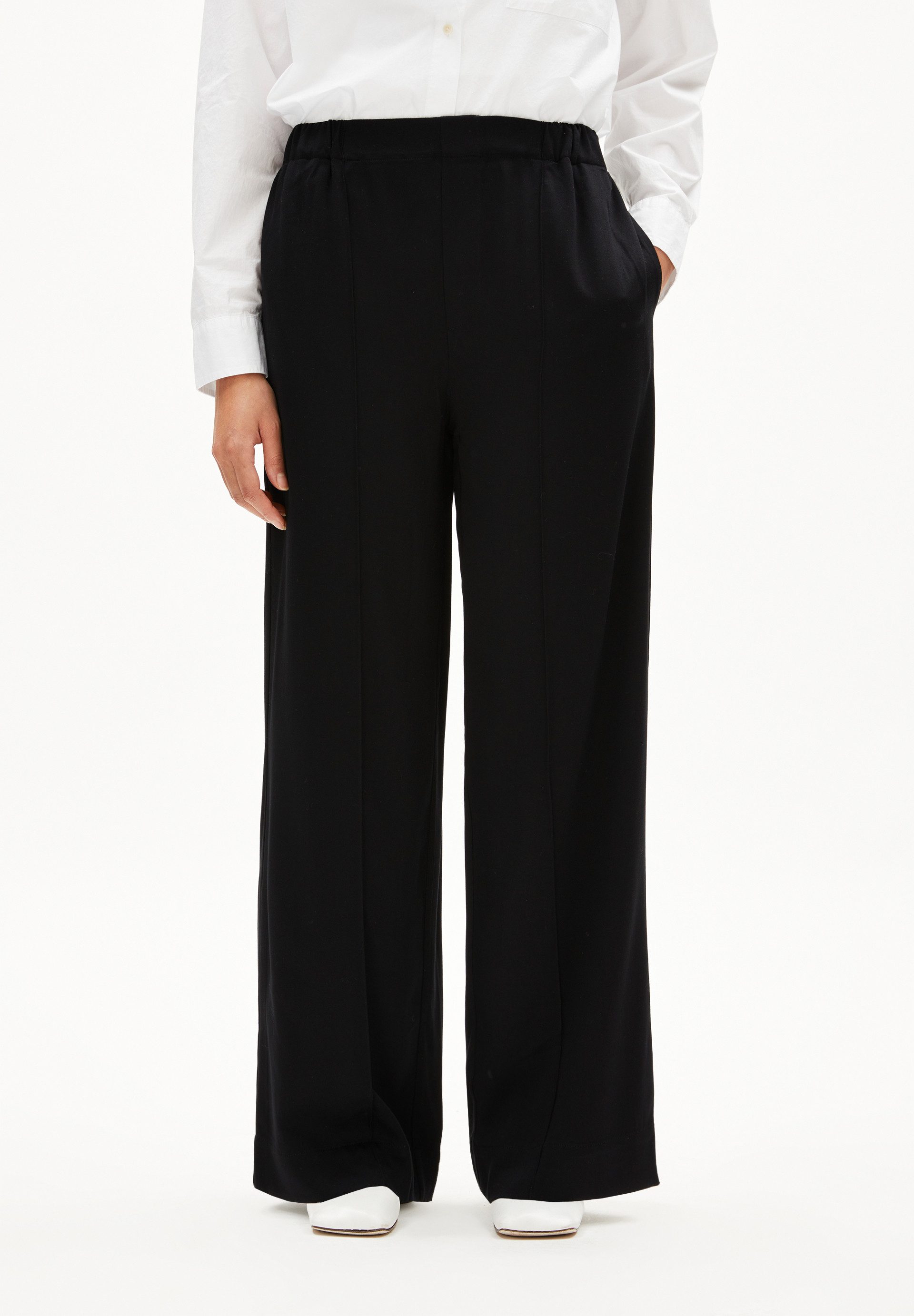 Armedangels Stoffhose JONVAALIE Webhose aus LENZING™ ECOVERO™ Viskose (High günstig online kaufen