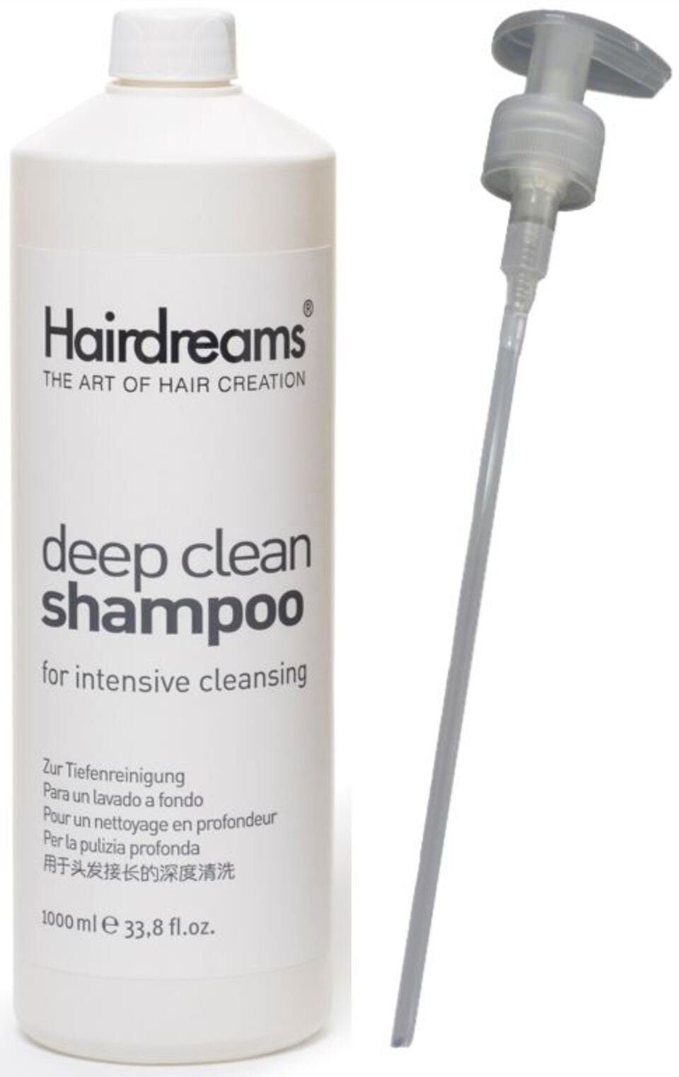 Hairdreams Haarshampoo Deep Clean Shampoo, behandeltes mit Haar strapaziertes,chemisch Echthaarverlängerungen für 1-tlg