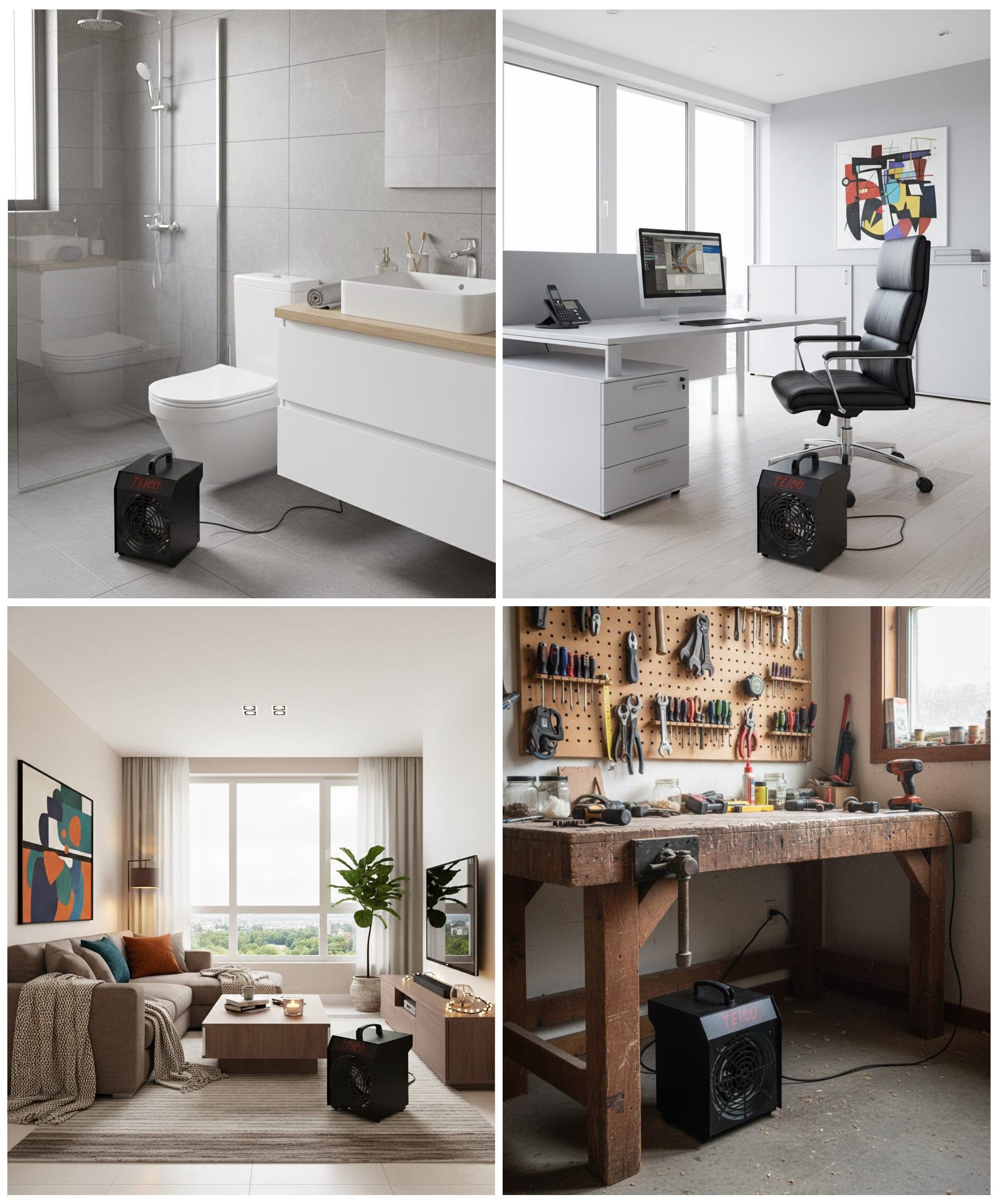 Teico Heizlüfter Bauheizer Elektroheizung Teico 1500-3000 günstig online kaufen