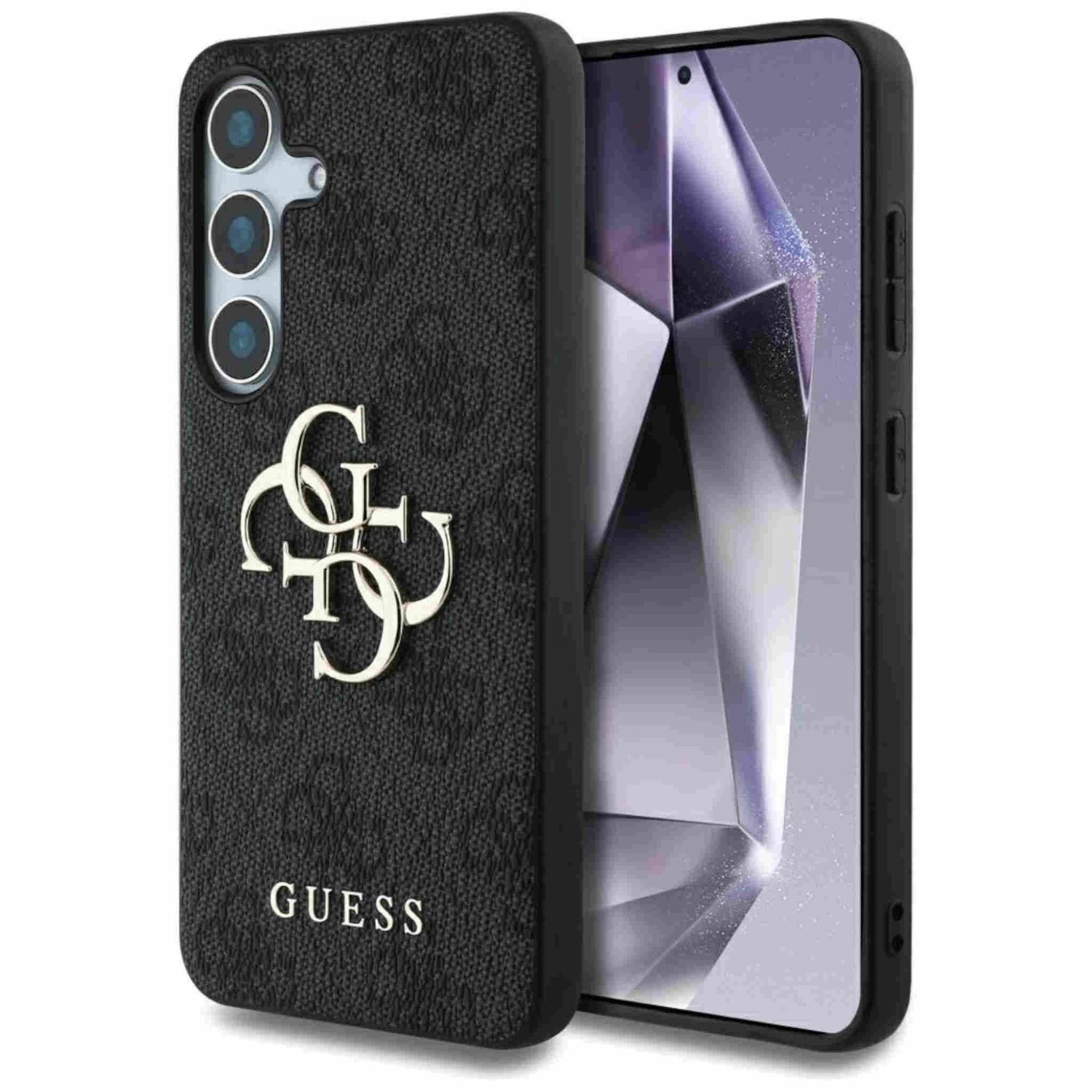 Guess Smartphone-Hülle Guess Samsung Galaxy S25 Plus Schutzhülle Big 4G Logo Classic Schwarz