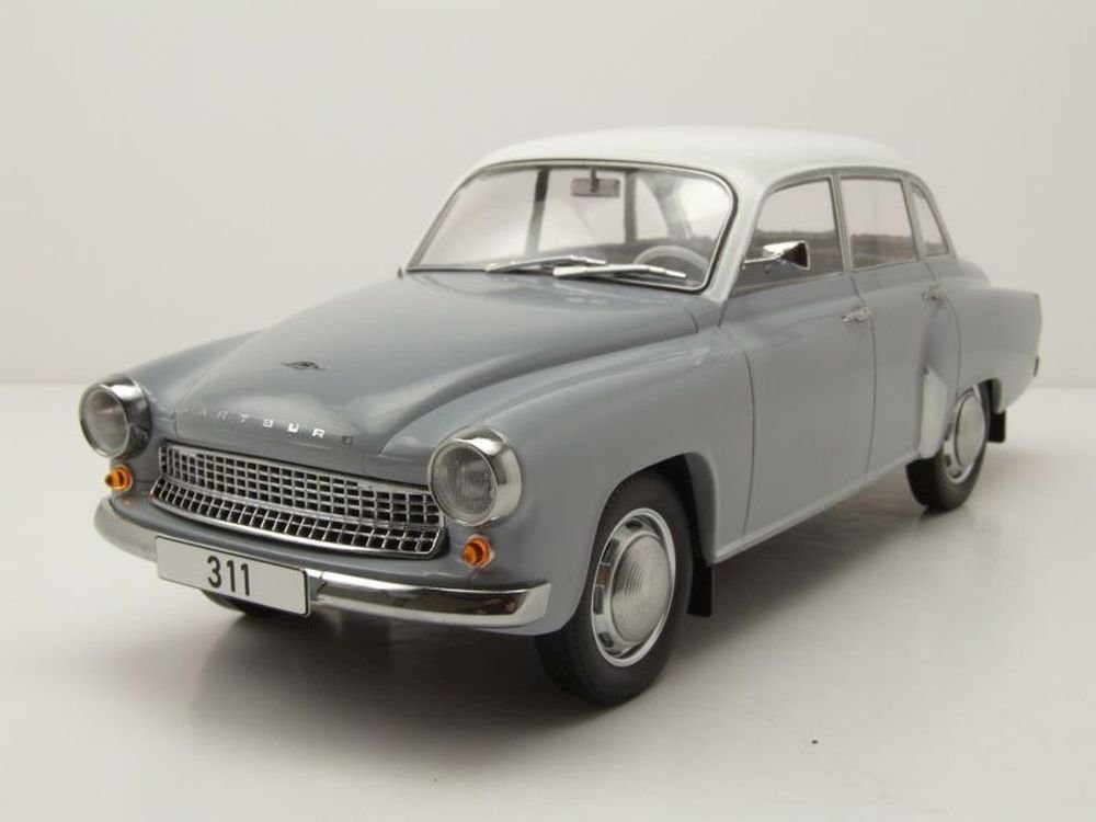 MCG Modellauto Wartburg 311 1959 grau weiß Modellauto 1:18 MCG, Maßstab 1:18