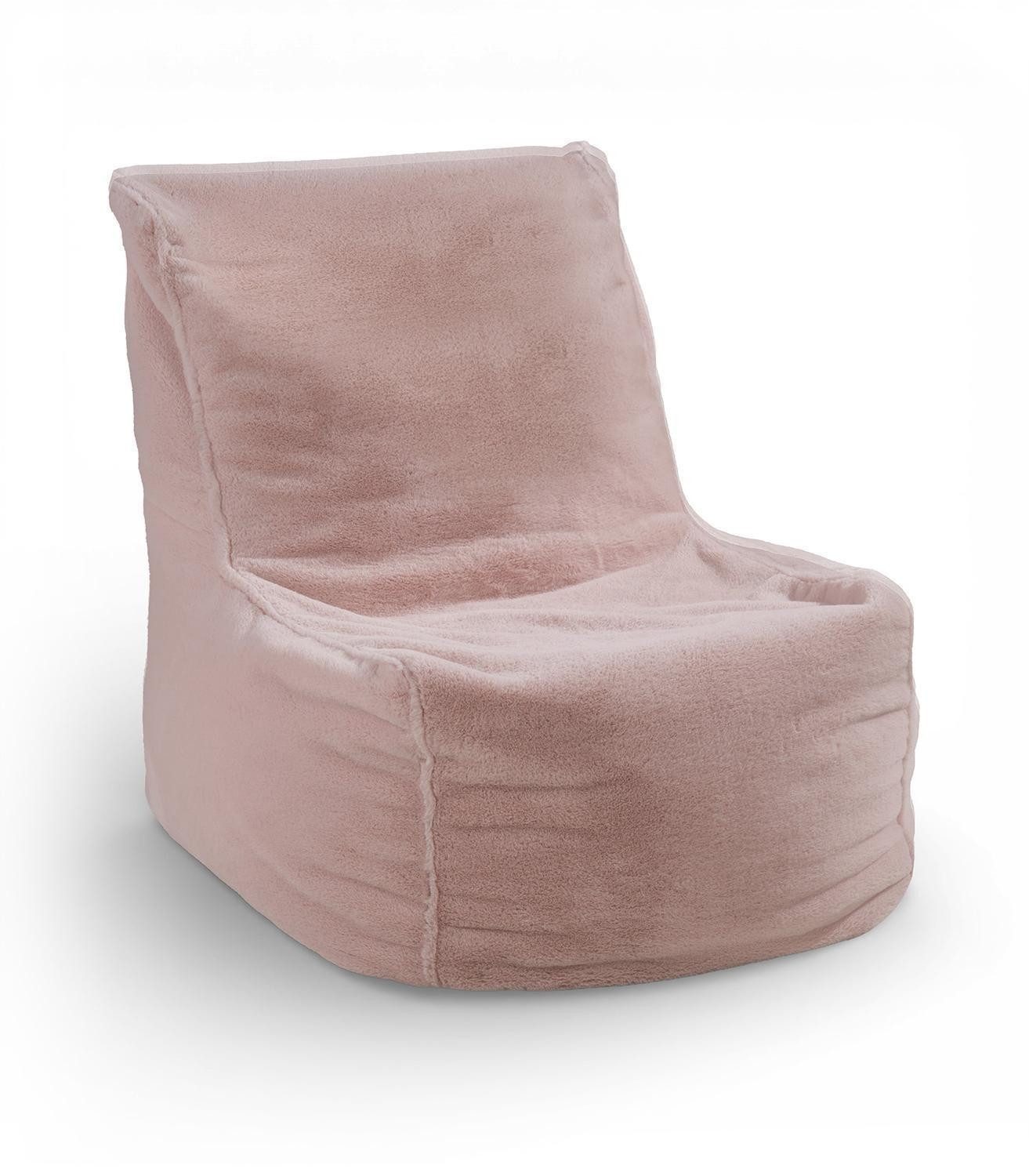 Sitzsack PAZZEL, Pink, Stoffbezug, EPS-Kugeln, B 60 x H 85 x T 75 cm