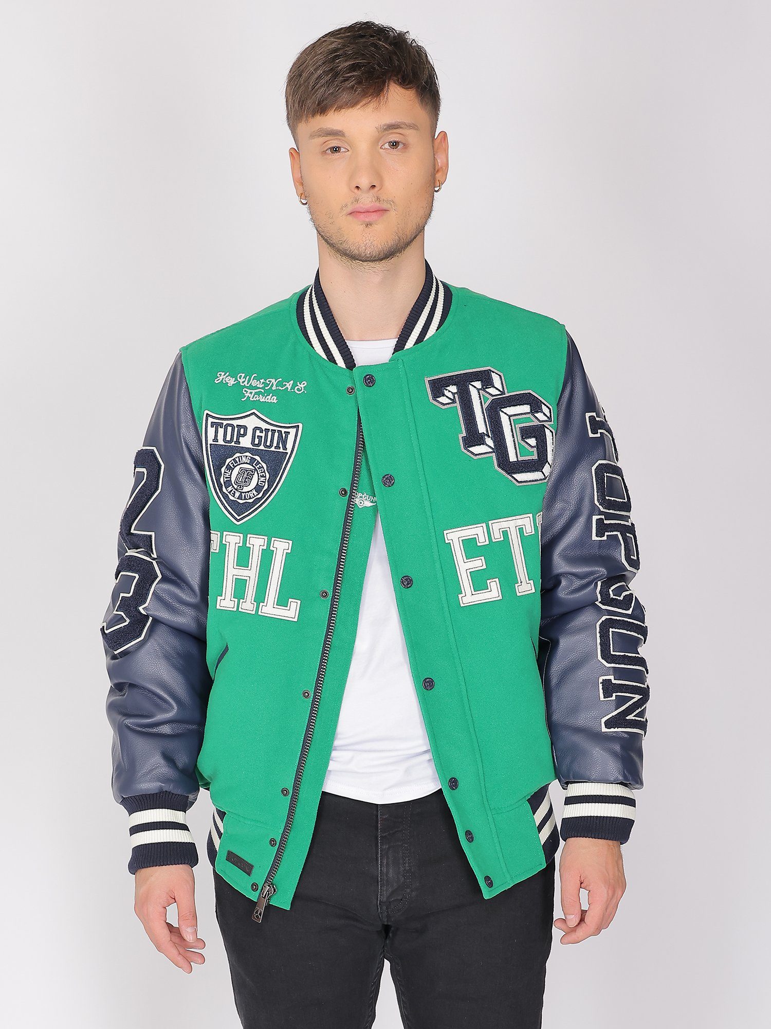 GUN TOP TG23001 Collegejacke green