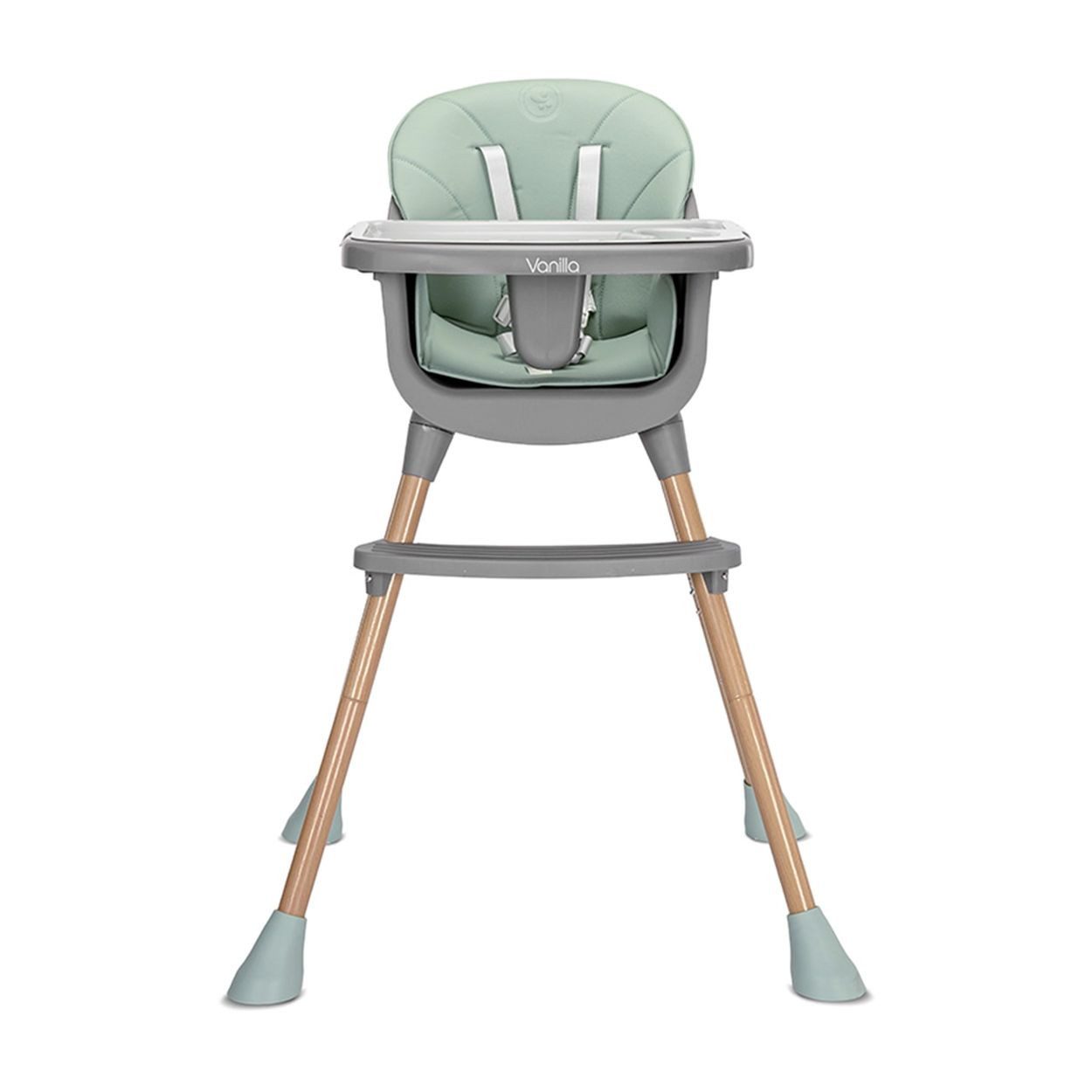 Lorelli Kombihochstuhl Kinderhochstuhl Vanilla 3 in 1, Kinderstuhl, Tablett, Fußstütze, Gurt