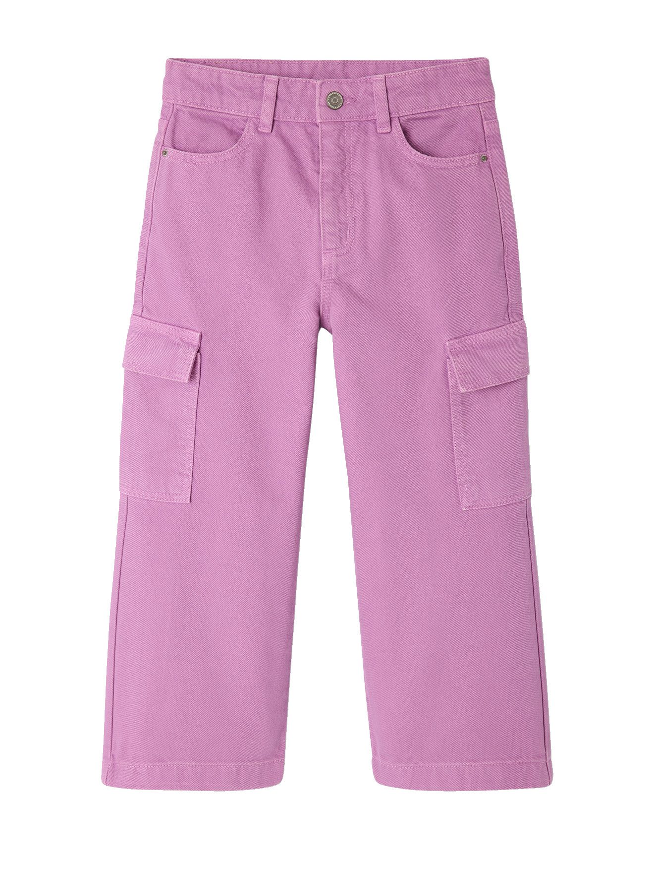 Cargohose Mädchen Cargo-Hose mit weitem Bein