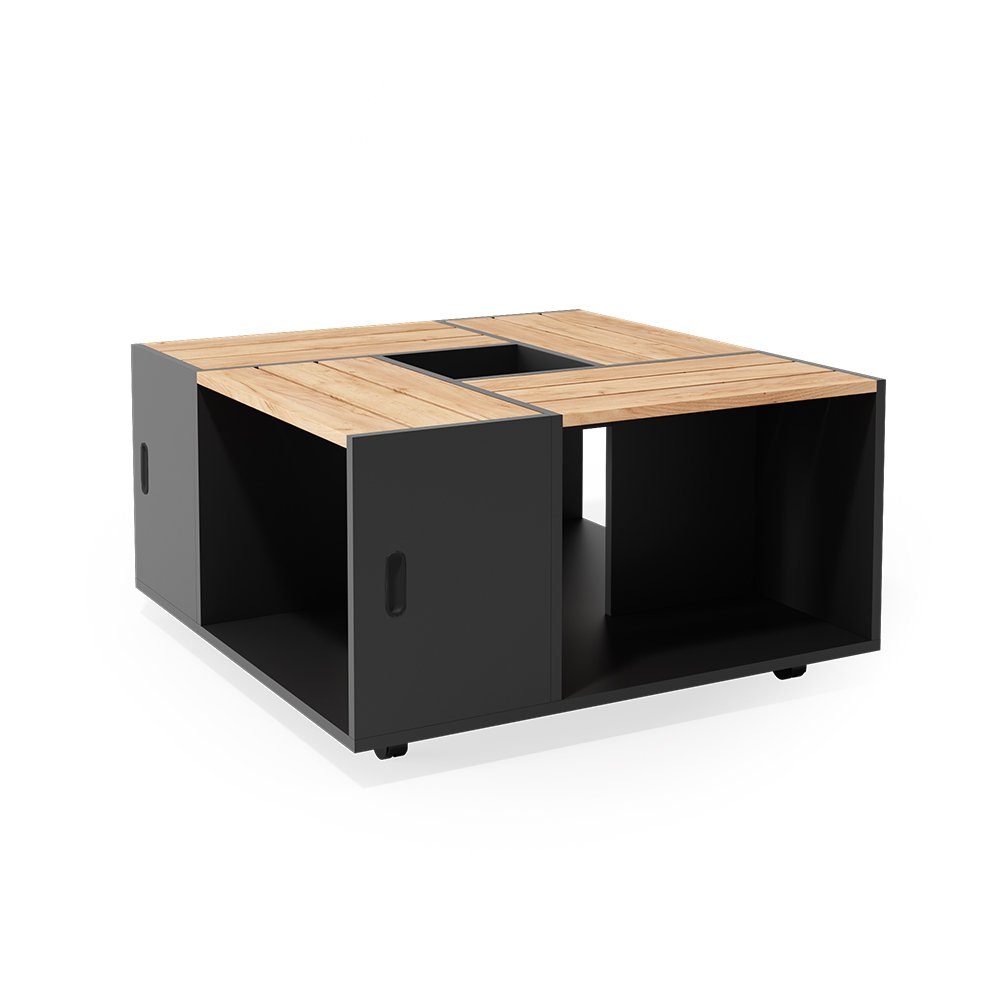 Vicco Couchtisch Anton, Anthrazit/Goldkraft Eiche, 80 günstig online kaufen