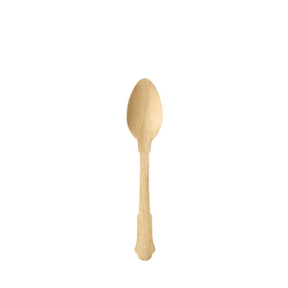 PAPSTAR Einwegbesteck-Set 50 Kaffeelöffel, Holz "pure" 12 cm "Vintage"