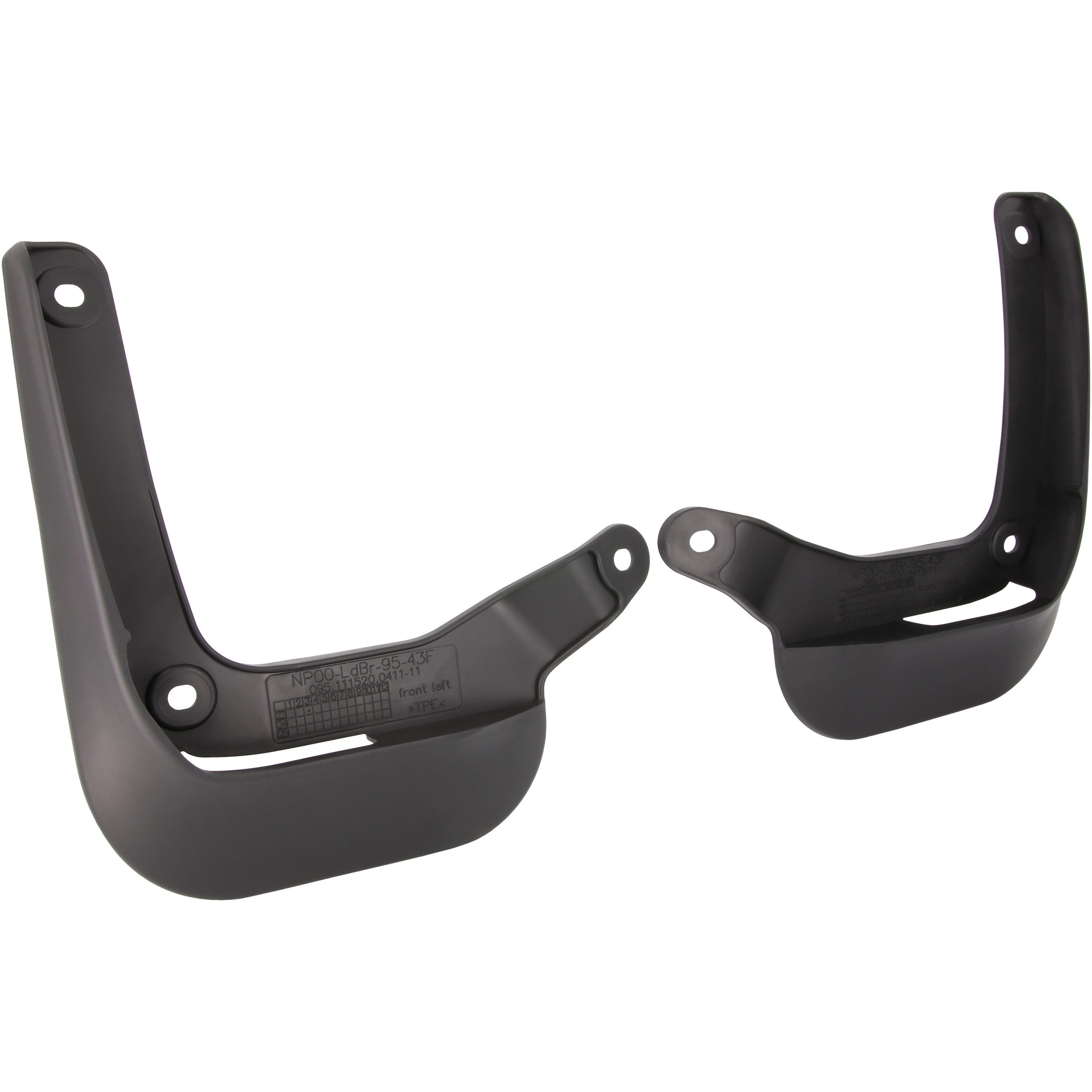 Kfz-Schmutzfänger Set vorne für Volkswagen Polo VI, Typ AW, BJ ab 2020>, passgenau