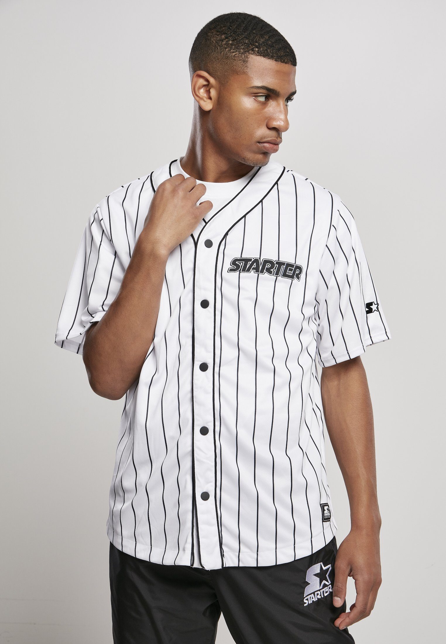 Starter Black Label Starter Langarmhemd Herren Starter Baseball Jersey (1-tlg) white