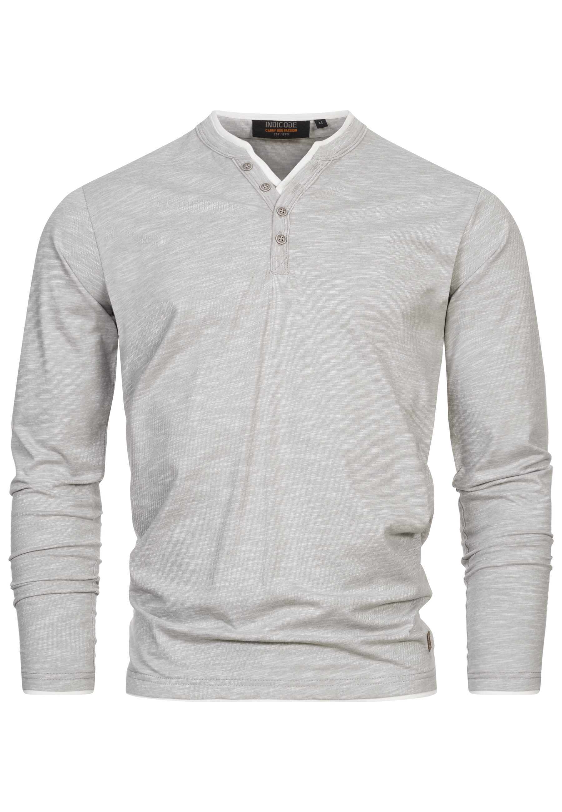 Indicode Langarmshirt Herren INColeson Shirt Langarm Herrenshirt Langarmshi günstig online kaufen