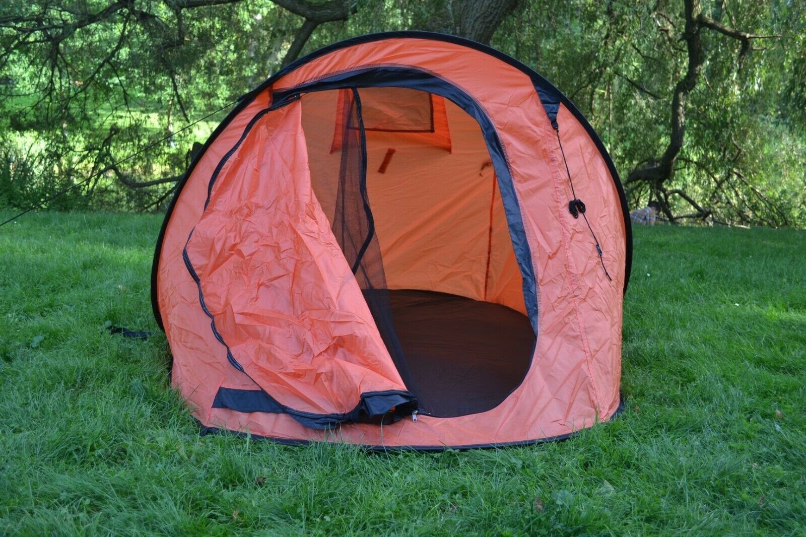 & 245x145x110cm Diverse Defactoshop Tent Person orange Seile, Wurfzelt Sekundenzelt 2-3 Campingzelt Pop Personen: Zelt Wurf 20 Farben Up Herringe inkl. Outdoor