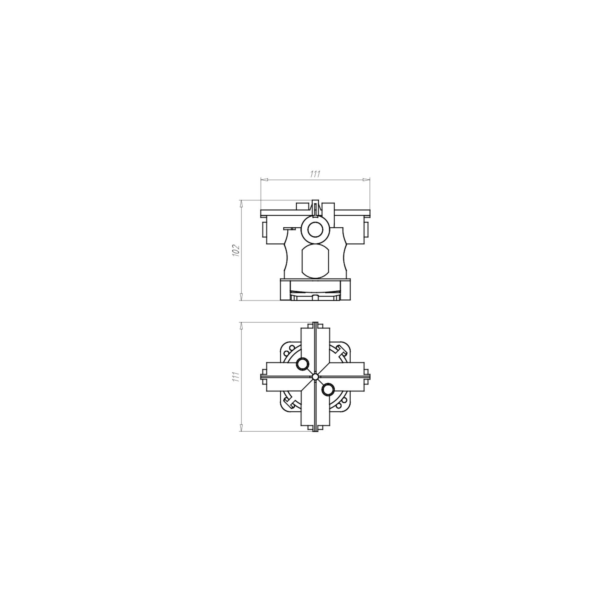Kaiser Kaiser Decken-Verbindungsdose 99mm,Auslass 35mm 1245-62 Installationskabel
