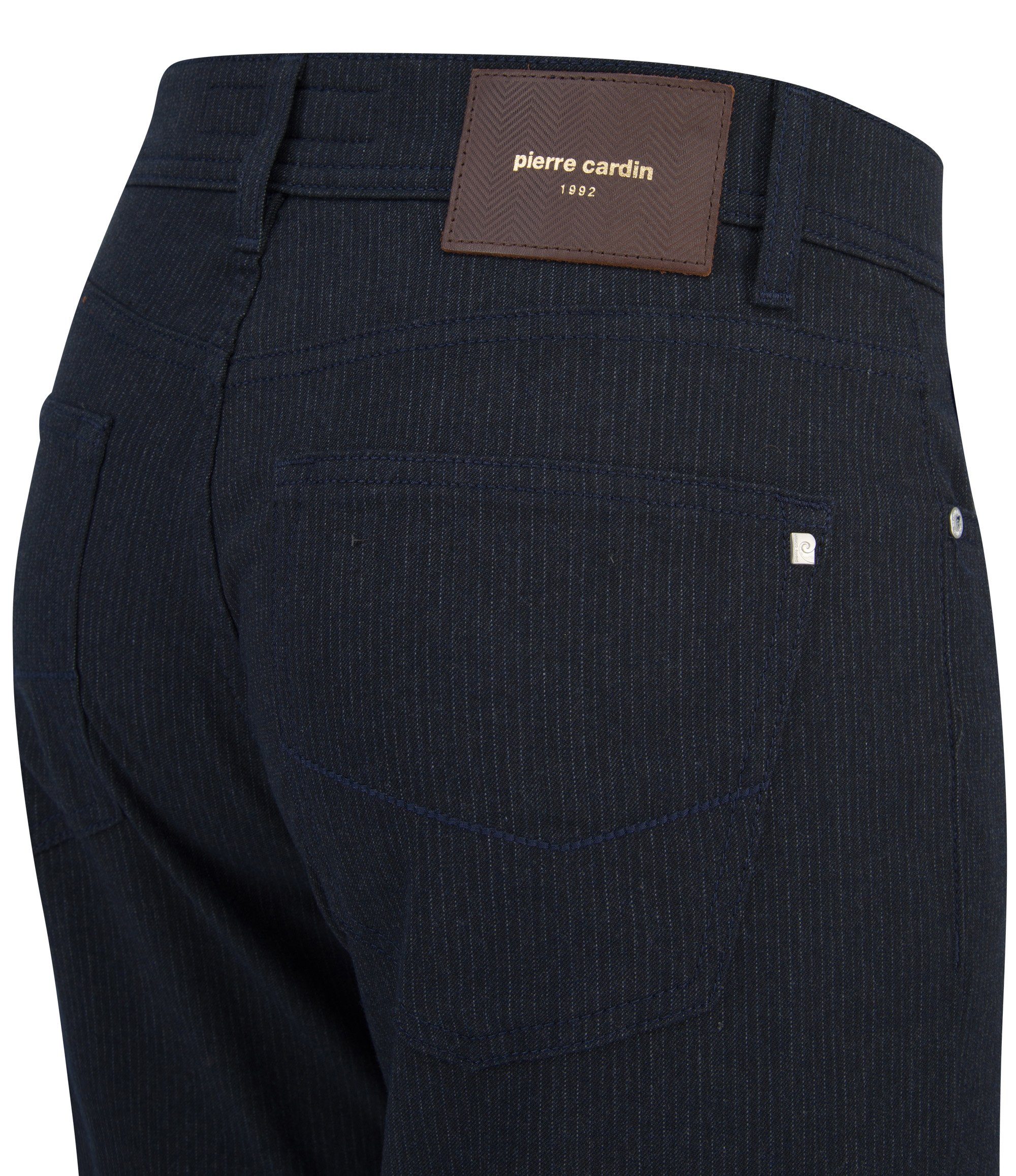 Pierre Cardin 5-Pocket-Jeans PIERRE - dark 4795.68 LYON grey stripes VOYAGE 30917 chalk CARDIN