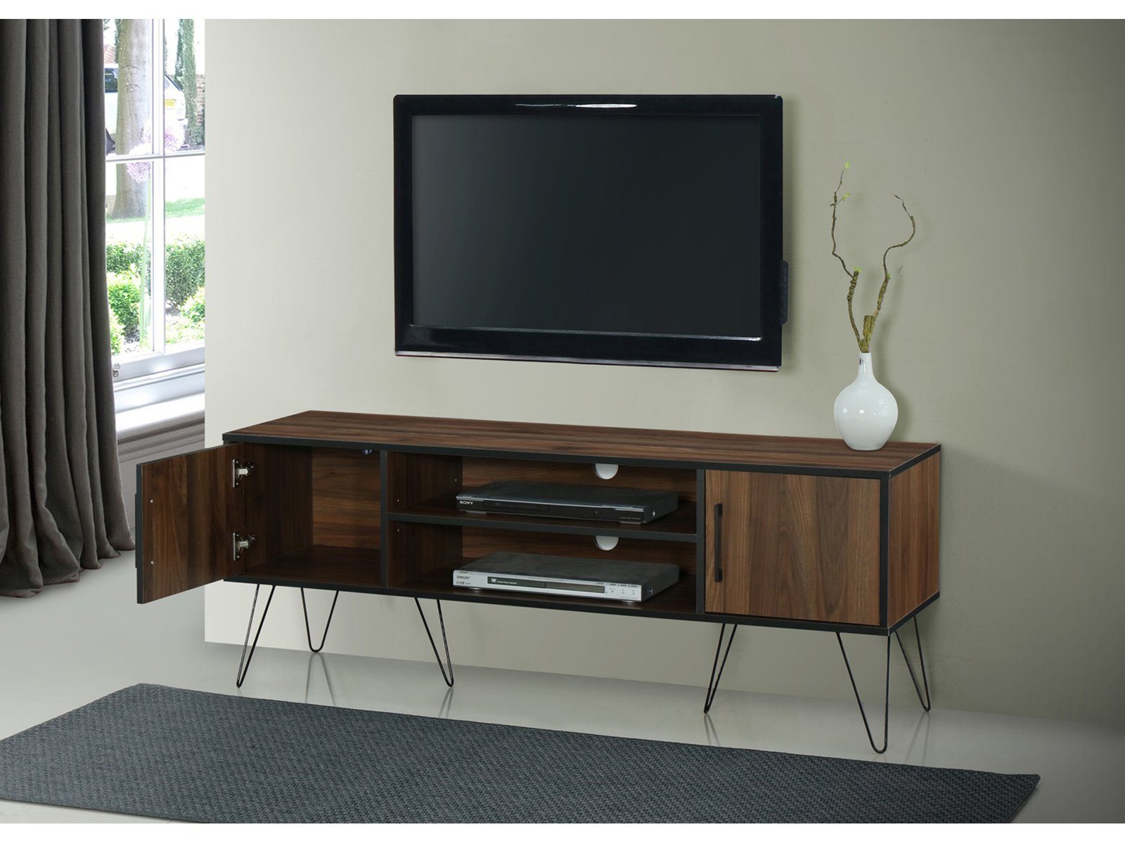 loft24 Lowboard Shepard - TV-Lowboard Fernsehschrank TV-Schrank Fernsehtisch, TV-Lowboard