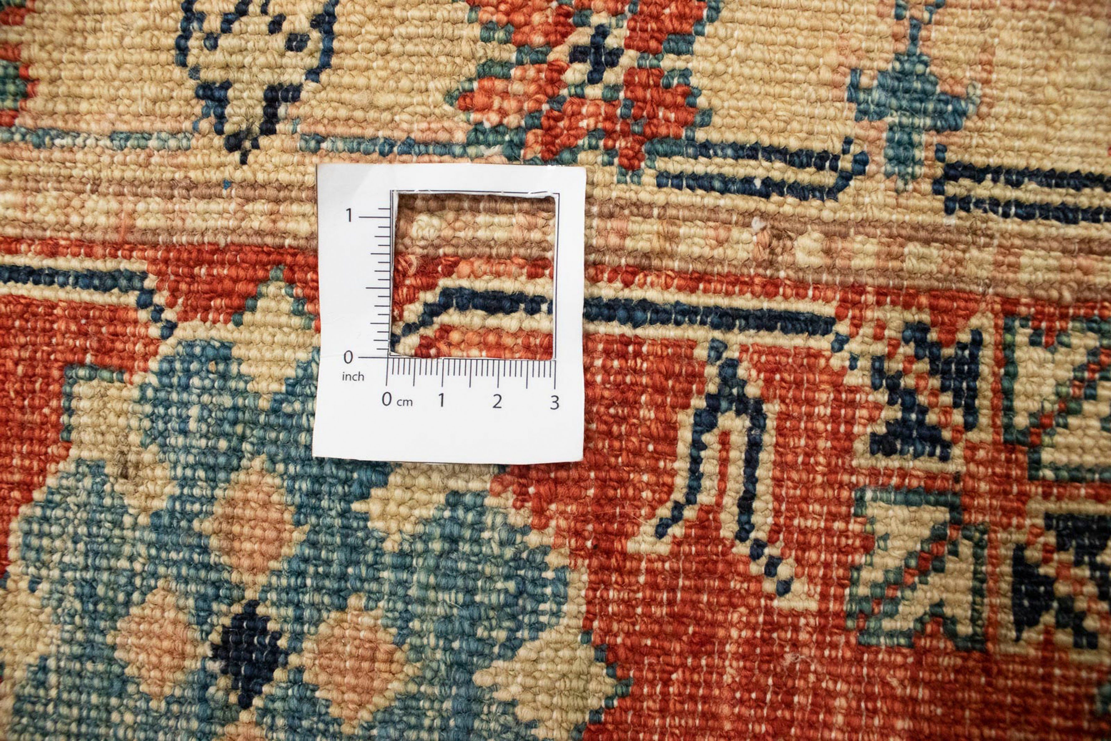 Orientteppich Ziegler - Kazak - - 203 mit Wohnzimmer, morgenland, Einzelstück x mm, rechteckig, cm Höhe: Handgeknüpft, Zertifikat 266 6 beige