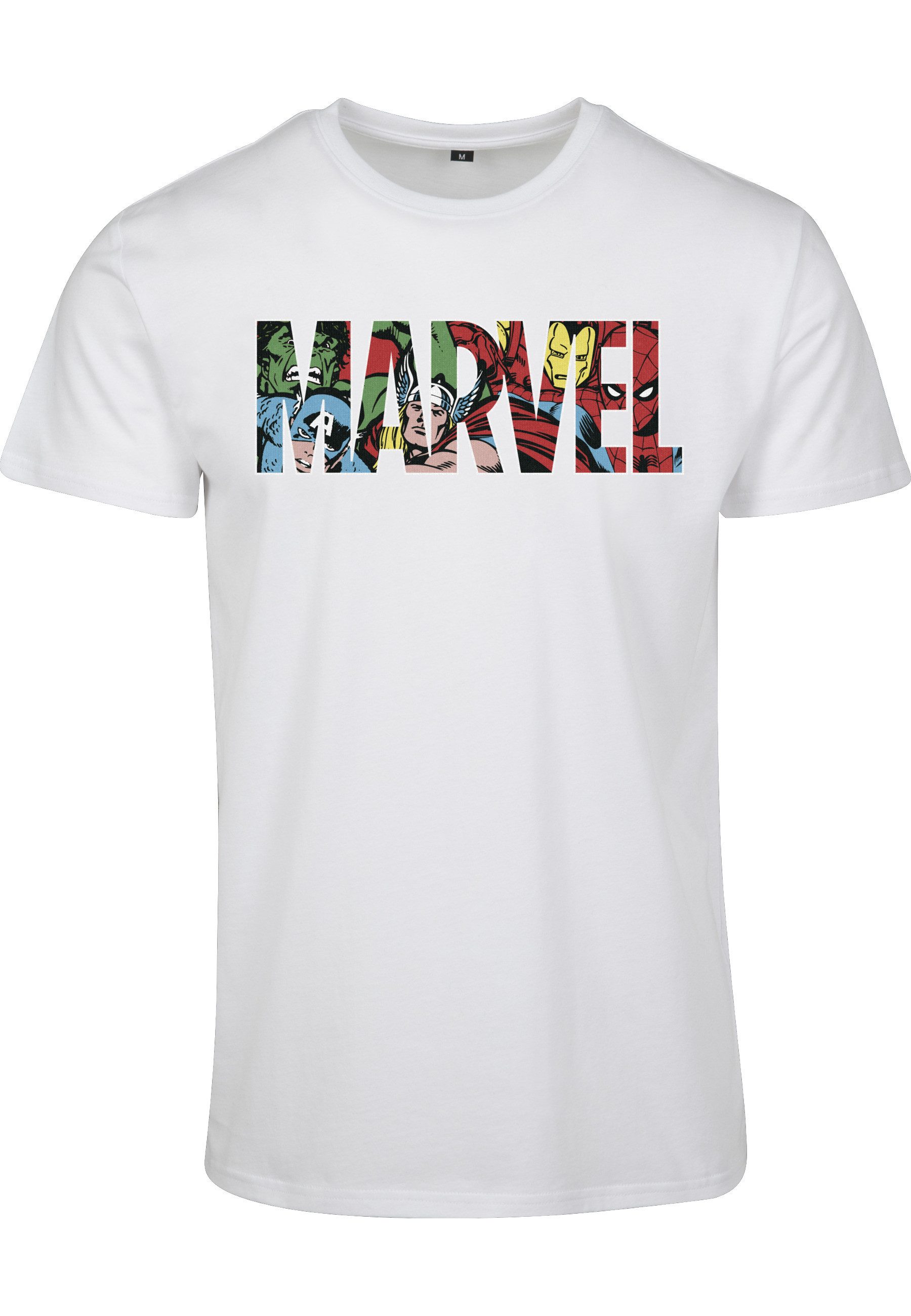 T-Shirt Merchcode Herren Marvel Logo Character Tee