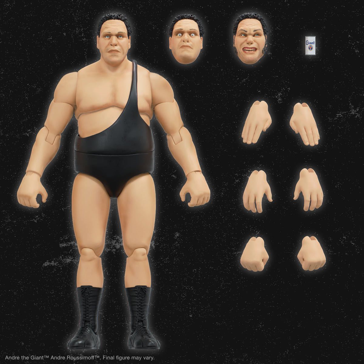 Super7 Actionfigur Andre the Giant Black Singlet Ultimates 7 Inch Actionfigur
