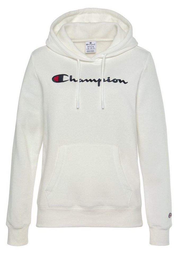 Champion Sweatshirt Classic Hooded Sweatshirt large Log, Kapuzenpullover  aus leichtem Fleece