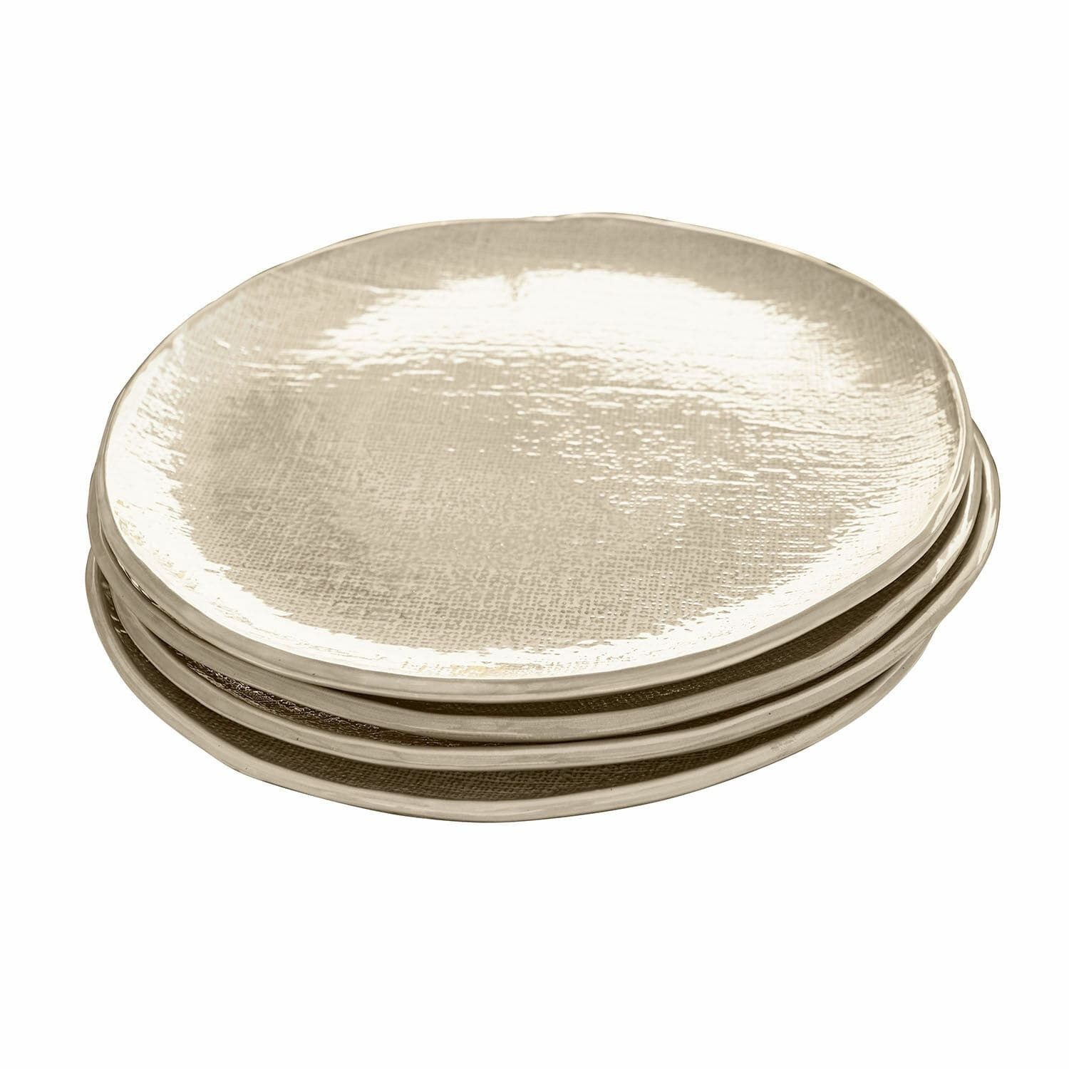 Mirabeau Geschirr-Set Teller 4er Set Luganville beige, Steinzeug, none
