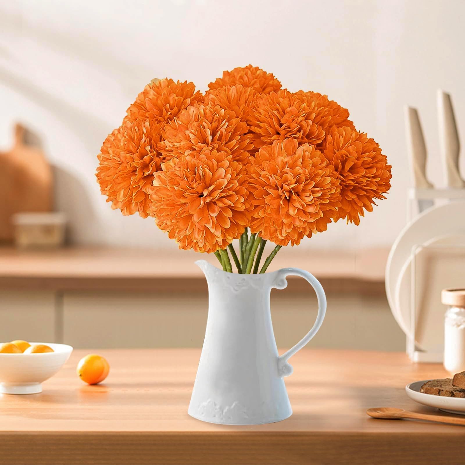 Kunstblume 8 Stück Kunstblumen Künstliche Blumen Deko für Hochzeits Vase, FOUORTUNATE-BEE – Bild 3 von 5