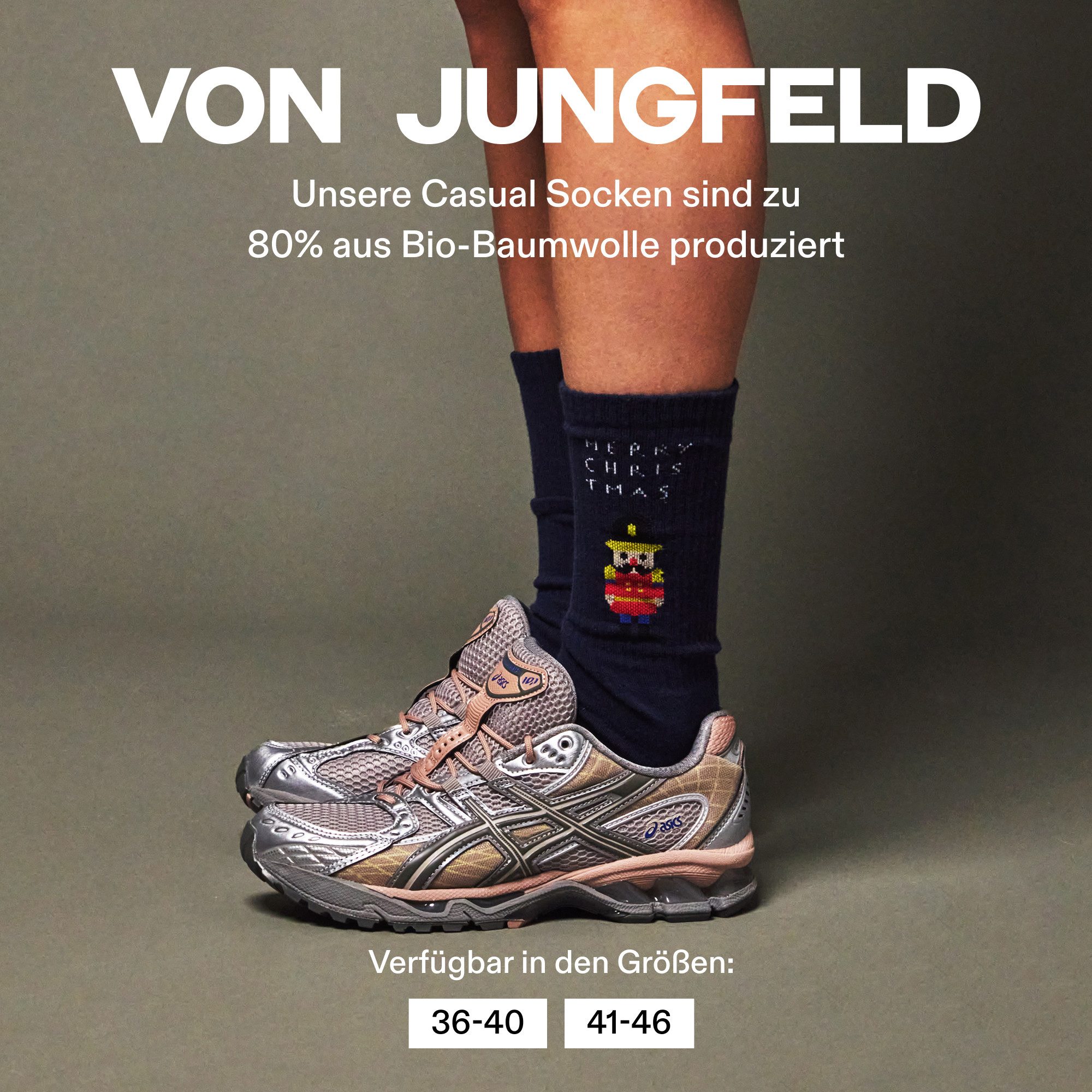 von Jungfeld Tennissocken Weihnachtsmotive Baumwolle 35-46 günstig online kaufen