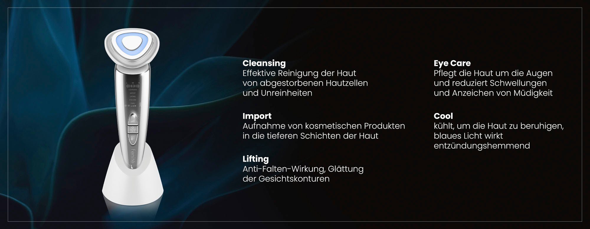 Hauteisen Galvanisierung Fenité Galvanisches und & Reinigung Photonentherapie Anti-Aging-Gerät mit ETA635390000, eta Verjüngung Multifunktionsgerät