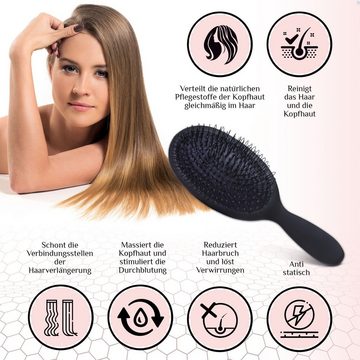 hair2heart Haarentwirrbürste Extensions Bürste für Haarverlängerungen mit Loops