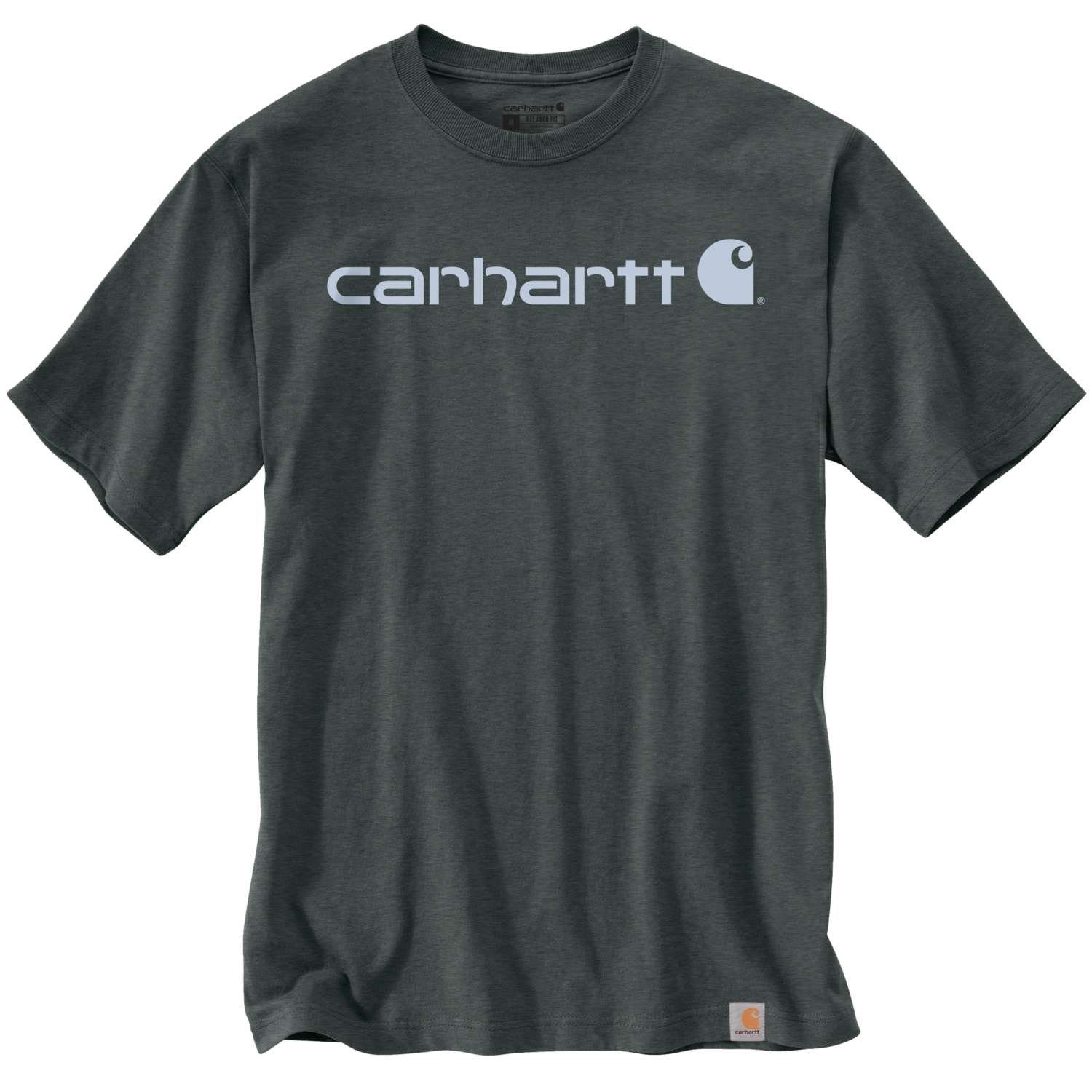 Carhartt T-Shirt Carhartt CORE LOGO T-SHIRT S/S 103361 (1-tlg) elm heather