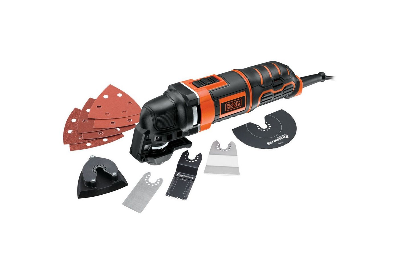 Thumbnail - Black + Decker Akku-Multifunktionswerkzeug BLACK+DECKER Multifunktions-Werkzeug MT300KA, Koffer, 300 Watt, 12-tlg. Zubeh...