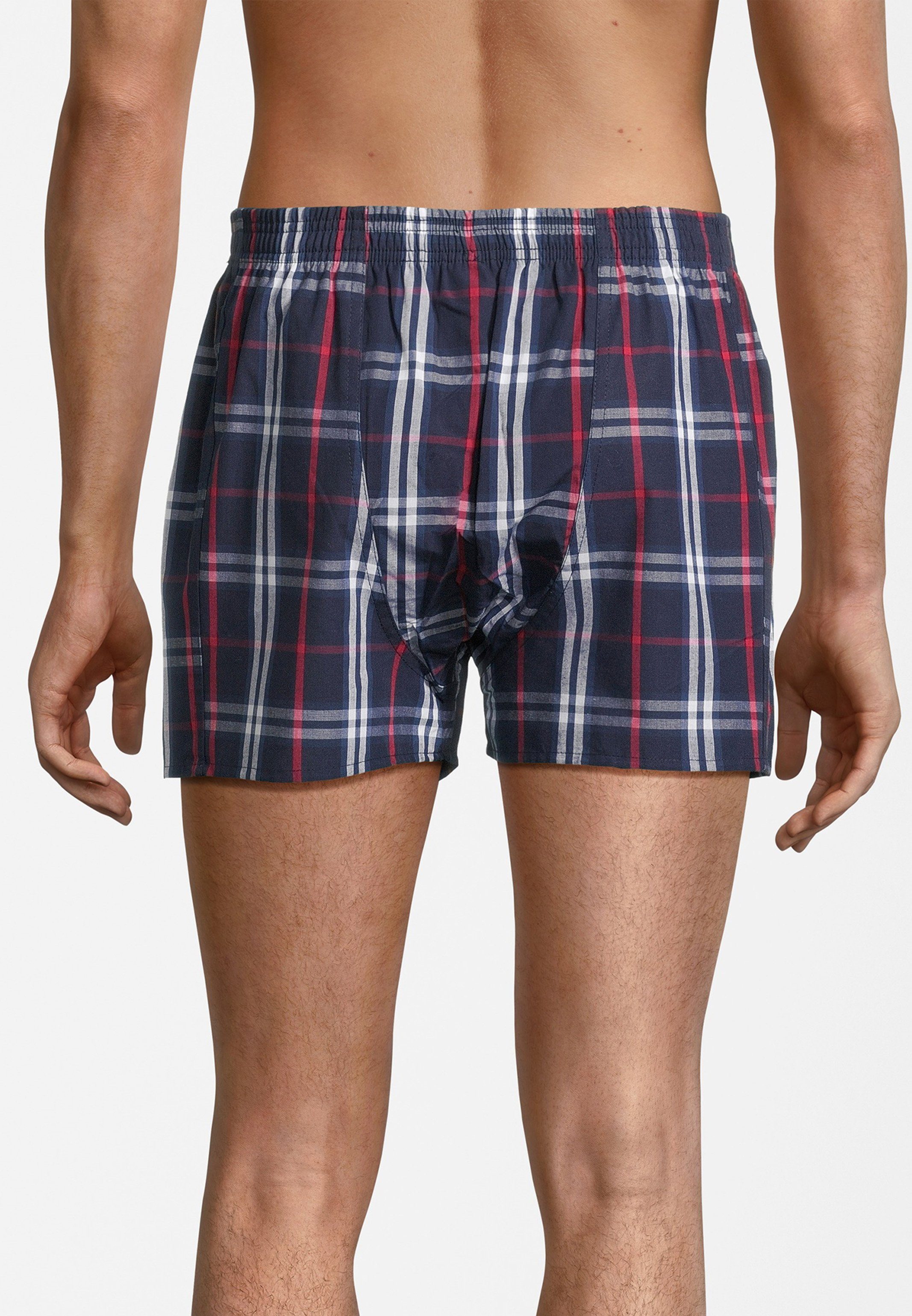 Almonu Boxershorts 6er Pack Web (Spar-Set, 6-St) Boxershorts - Baumwolle - mit Eingriff - Atmungsaktiv